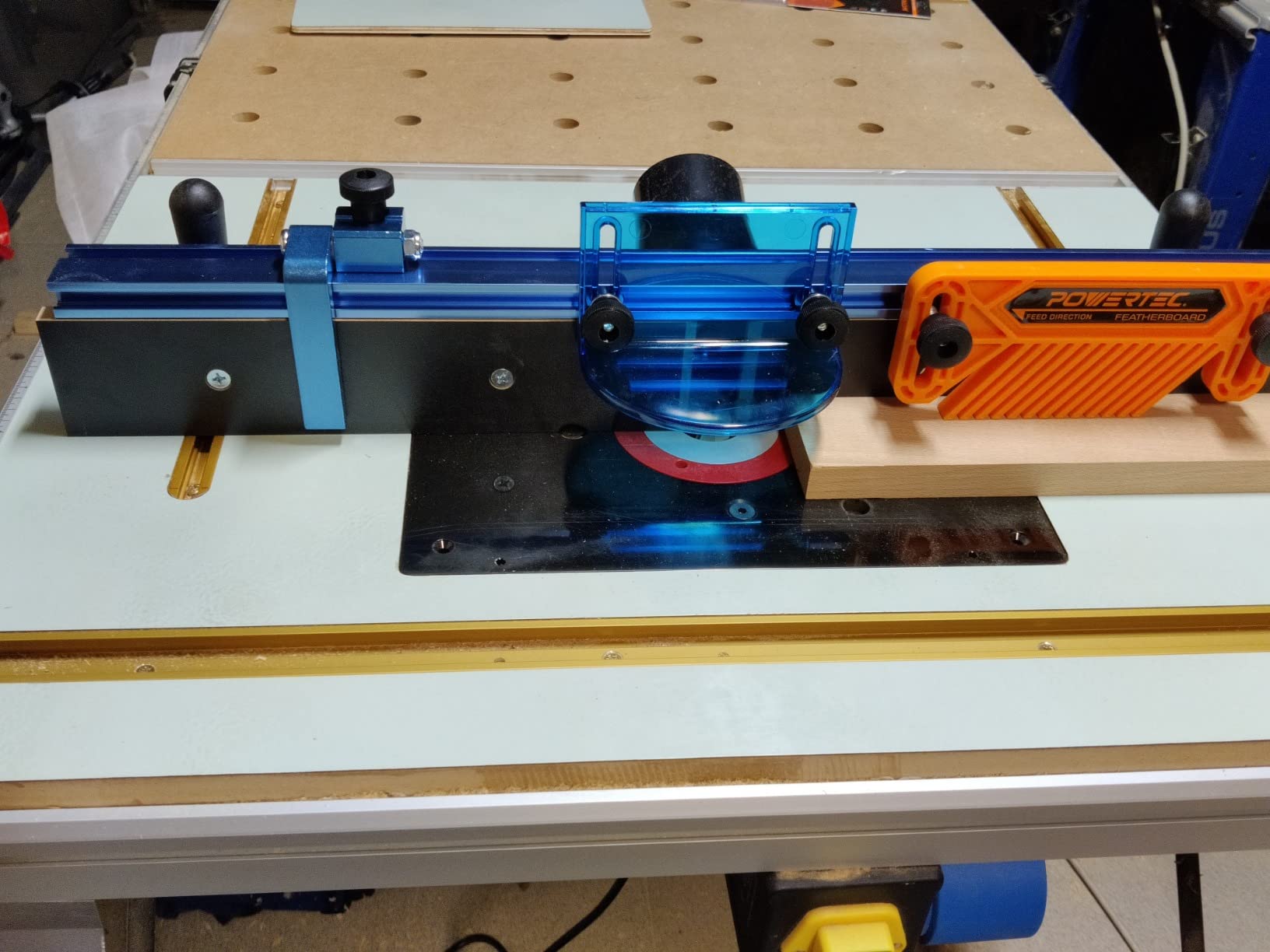 POWERTEC Router Table Fence Kit Deluxe System 3-3/8” Tall 24
