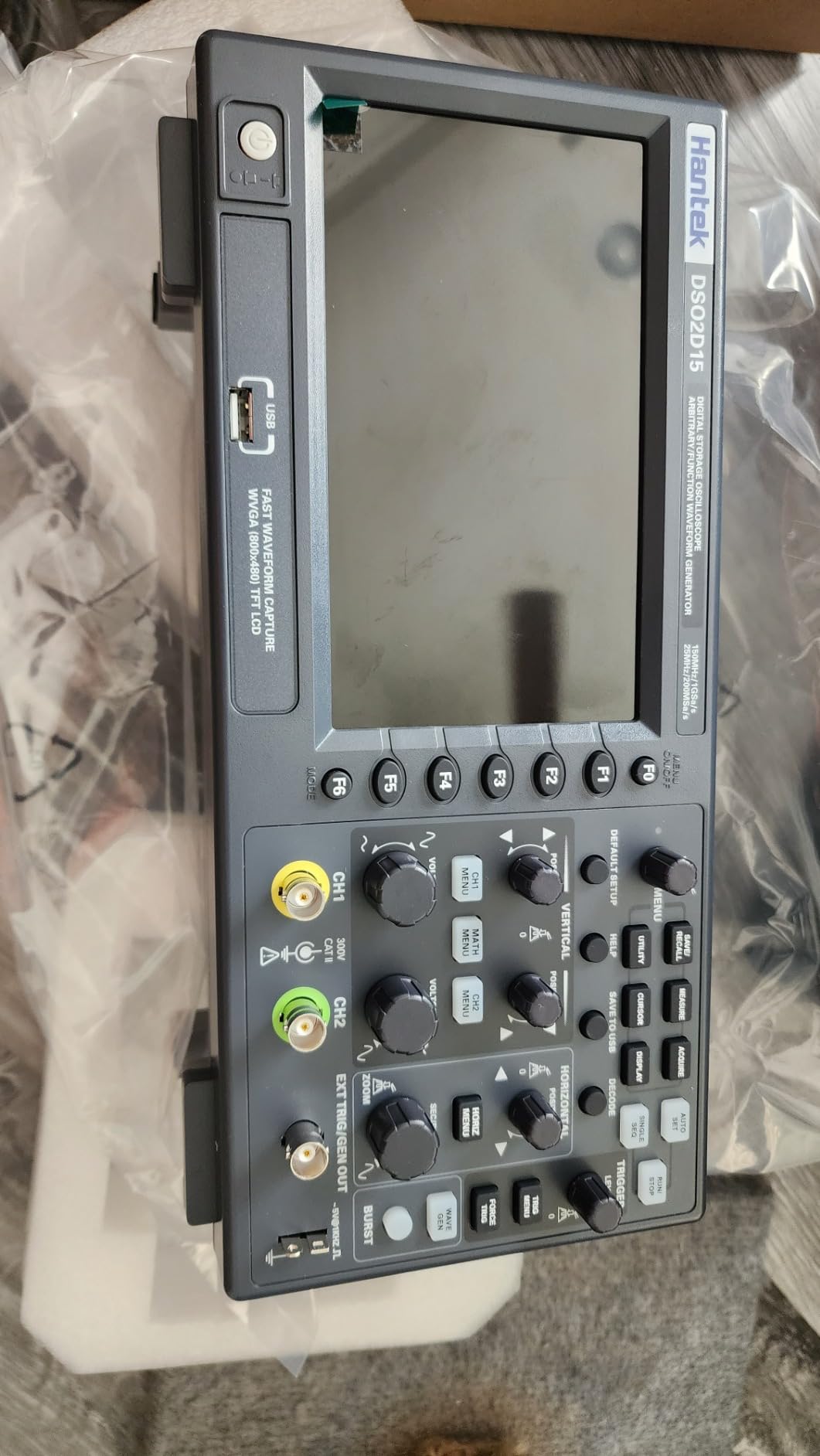 Hantek DSO2D15 Digital Storage Lab Oscilloscopes150MHz Bandwidth 2CH customer photo 1