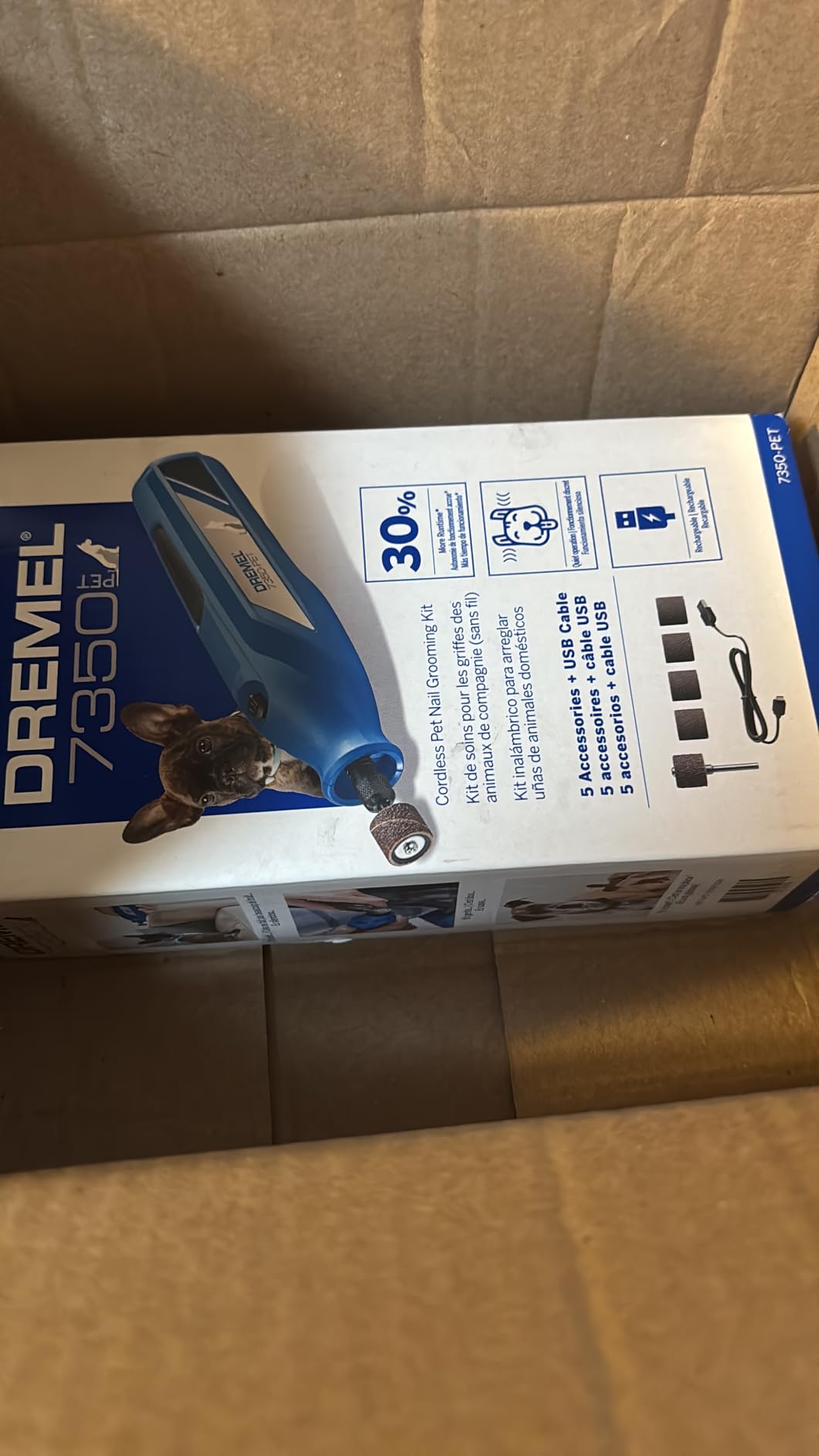 Dremel 7350-PET Dog Nail Grinder, Pet Grooming Kit for Dogs & Cats customer photo 2