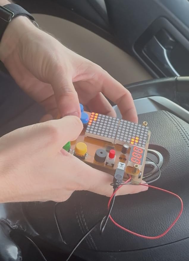 DIY Solder Project Game Kit with 5 Retro Classic Games for Electronic Soldering Practice and Learning, Comfortable Acrylic Case and Handheld Size, Ideal Gift for Family and Friends by VOGURTIME customer photo 2