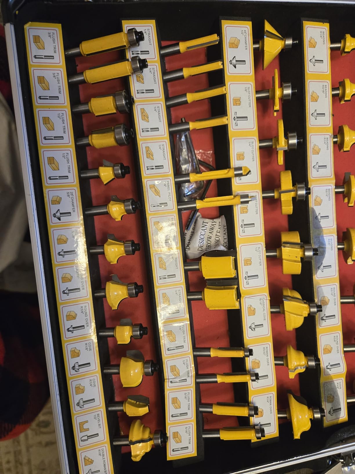 100 Pieces Router Bit Set Router Bits 1/4 Inch Shank customer photo 1