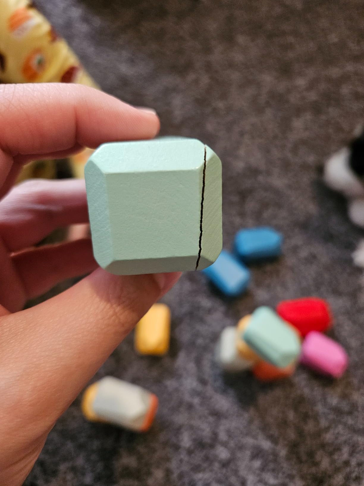 BUNMO Wooden Blocks 40 pcs, Non-Toxic Toddler Toys | Perfect as Sensory Table Stacking Rocks | Toddler Montessori Toys for Screen-Free, Hands-On Fun | Wood Blocks or Stacking Stones for Building customer photo 2