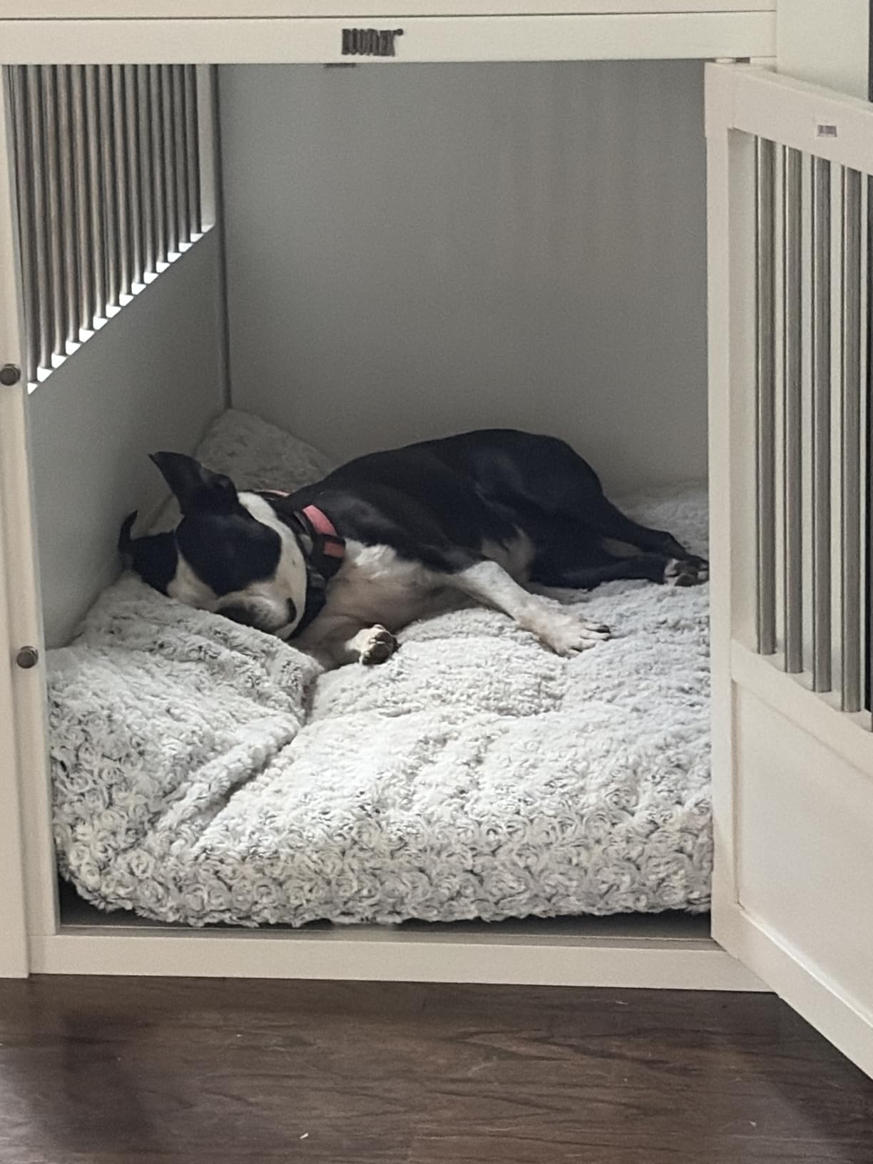 KSIIA Washable Dog Bed Small Dog Crate Bed Deluxe Plush Mat 23