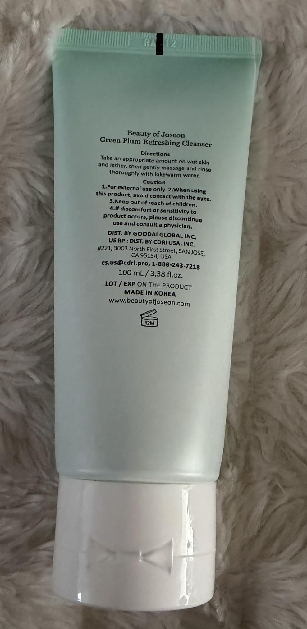 Beauty of Joseon Green Plum Refreshing Gel Cleanser customer photo 2