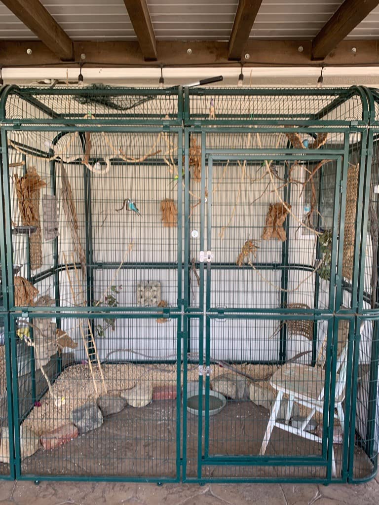 wonline Parrot Cages for Large Birds Outdoor Extra Large Bird Cage with Bird Cage and Perch, Suitable for Macaws Canaries Parrots Budgie Lovebirds customer photo 1