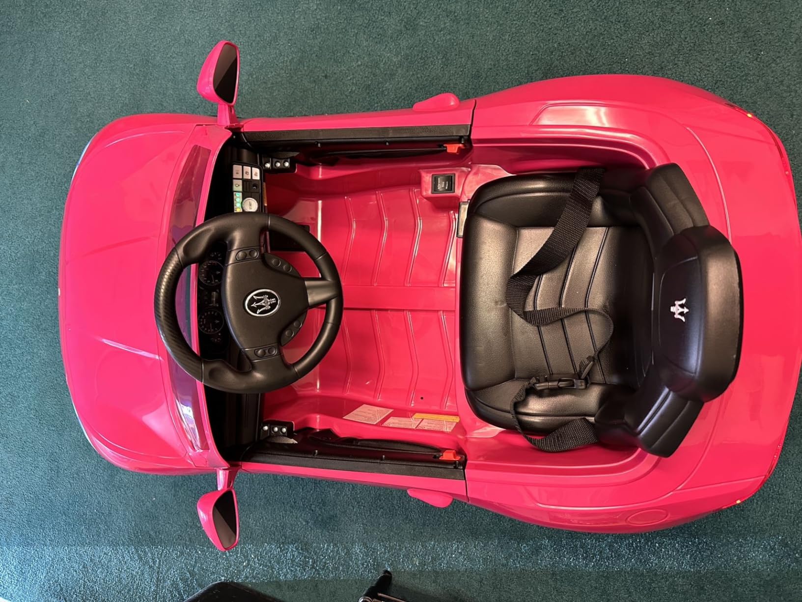 Costzon Ride on Car, Pink Licensed Maserati Gbili 12V Battery Powered Electric Car with Parent Remote Control & Manual Modes, Horn, Lights, MP3, Kids Car Toy Maserati Car for Boys Girls Toddlers Gift customer photo 1