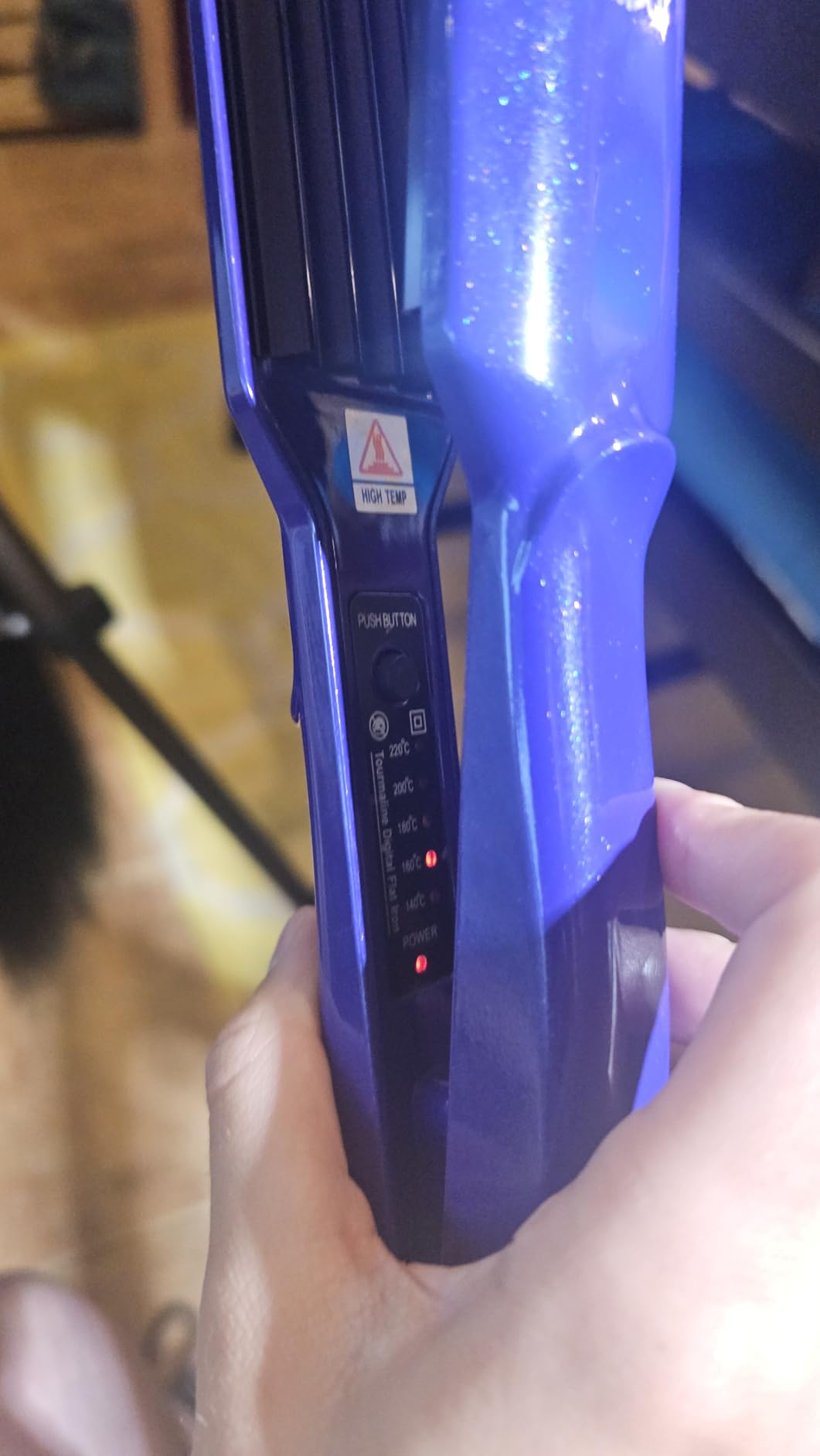 MBHAIR Ceramic Crimper Iron Volumizing Fluffy Hair, Anti Static Adj Temp customer photo 1
