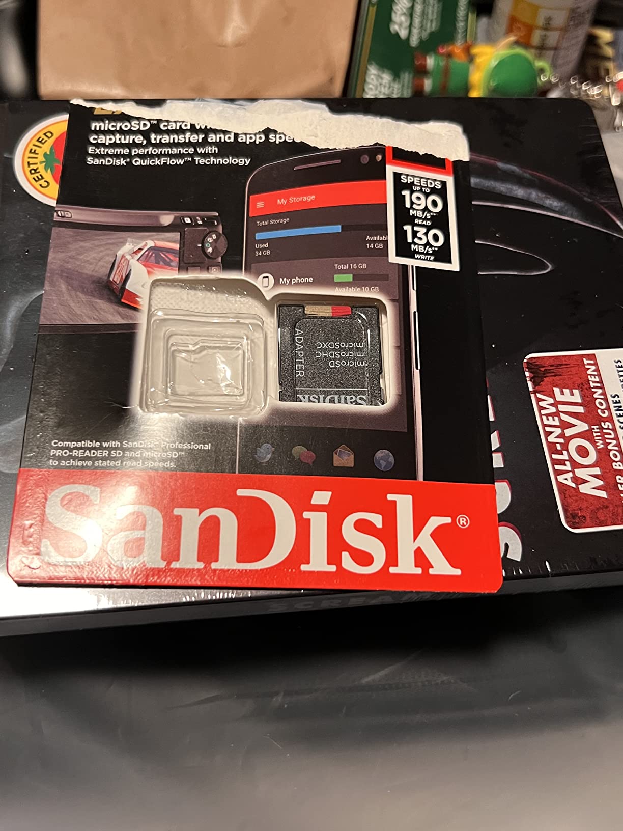 SANDISK 256GB Extreme microSD Card + Adapter, Up to 190MB/s Read Speeds customer photo 1