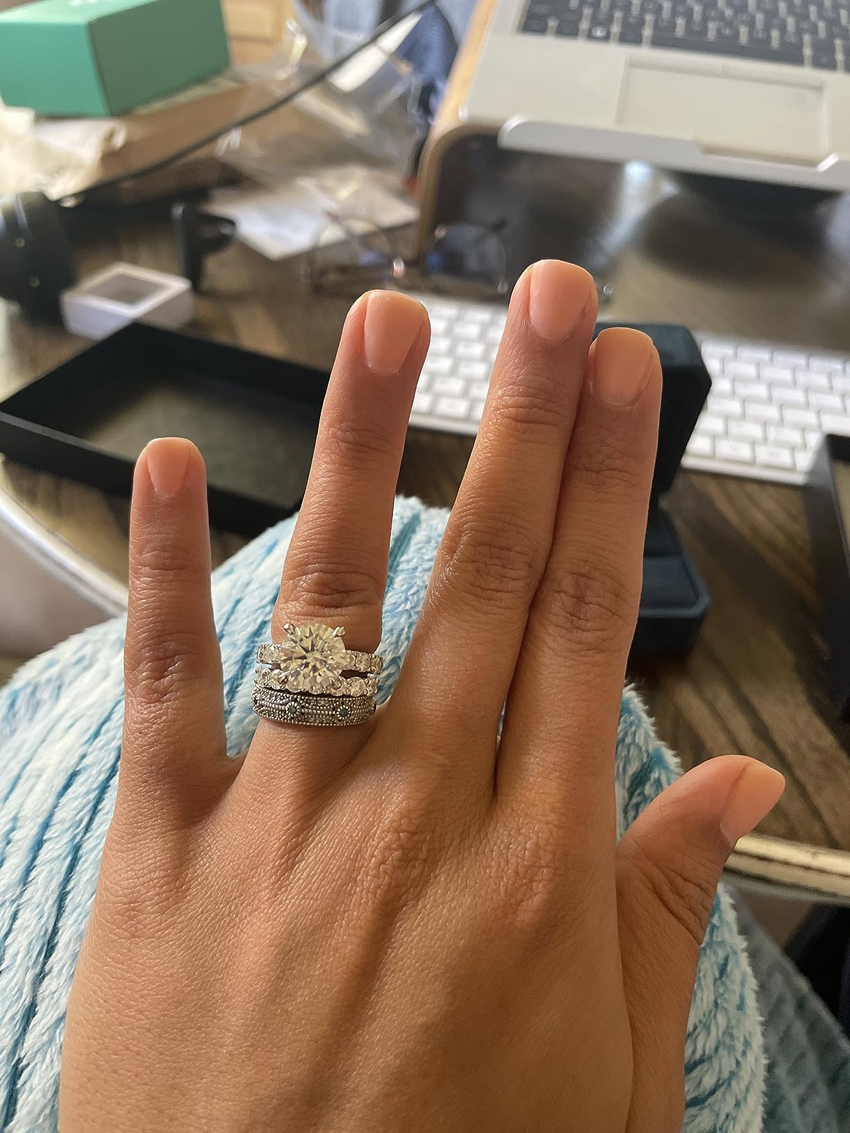 AnuClub Moissanite Ring customer photo 1