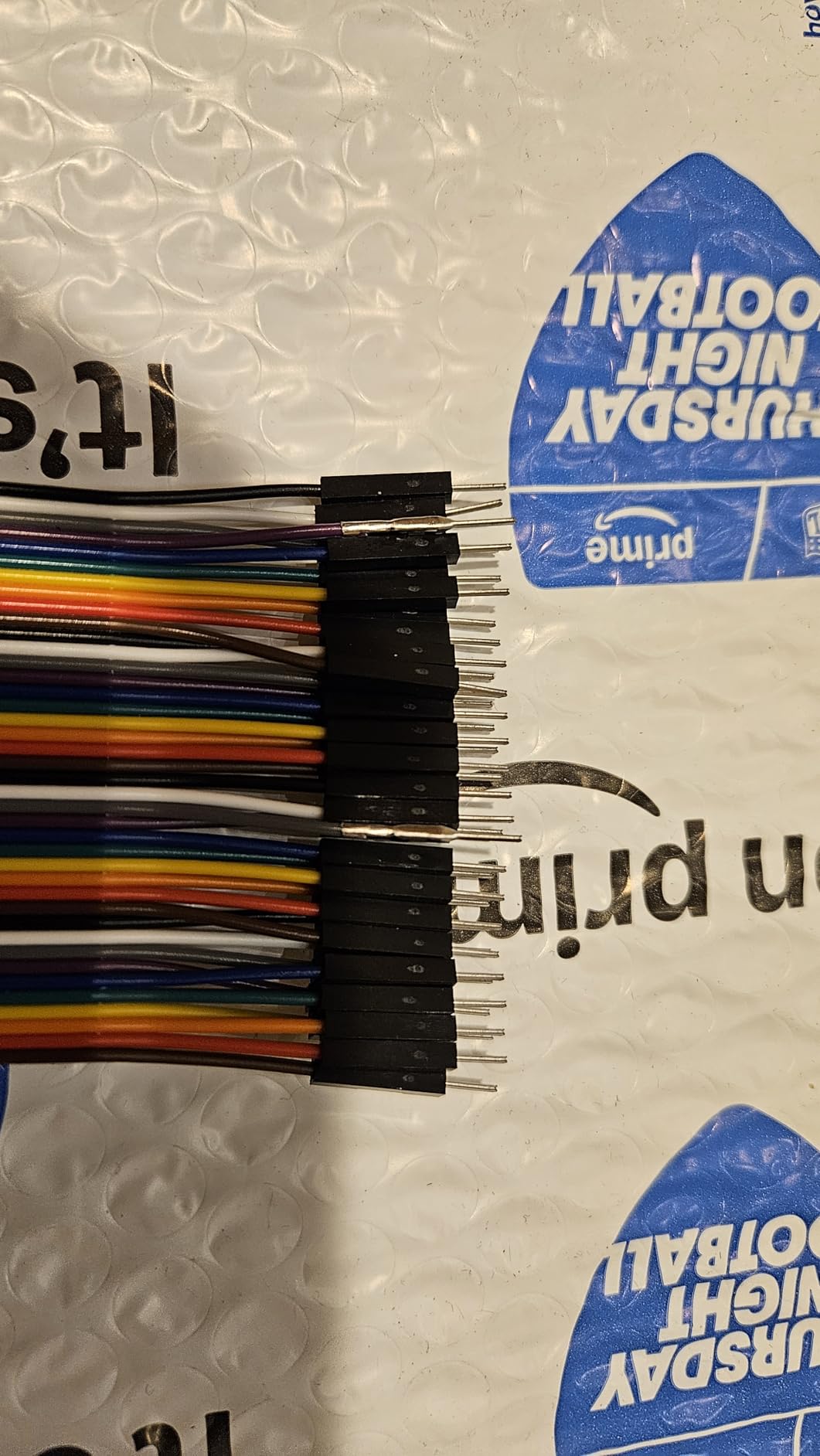 WWZMDiB Breadboard Jumper Wires Compatible with for Arduino Raspberry Pi ESP32 Multicolored Dupont Cable Wire (120 pin Assorted (40pin F-F/40pin M-M/40pin M-F), 8 inches (20cm)) customer photo 1