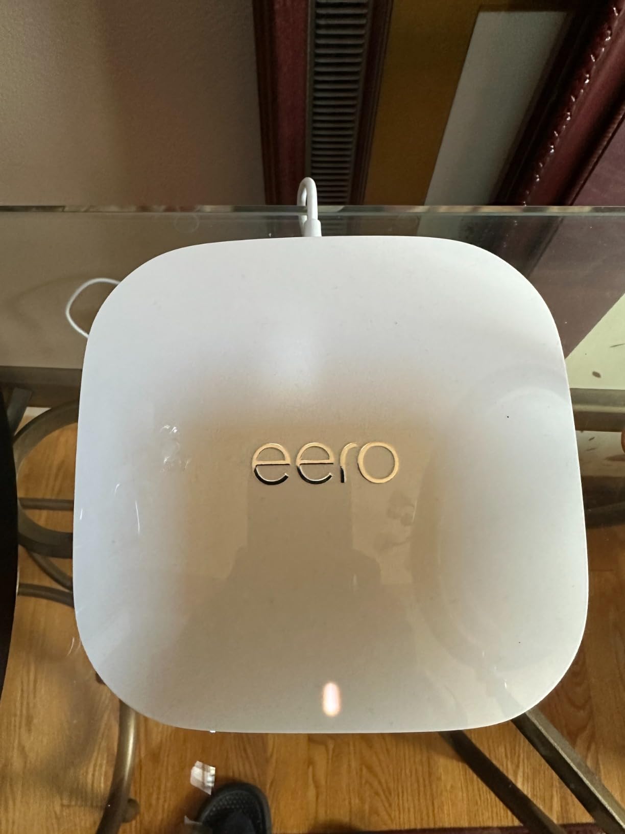 Like-New Amazon eero Pro 6E mesh wifi router - Supports internet plans up to 2.5 Gbps, Coverage up to 2,000 sq. ft., Connect 100+ devices, 1-pack customer photo 1