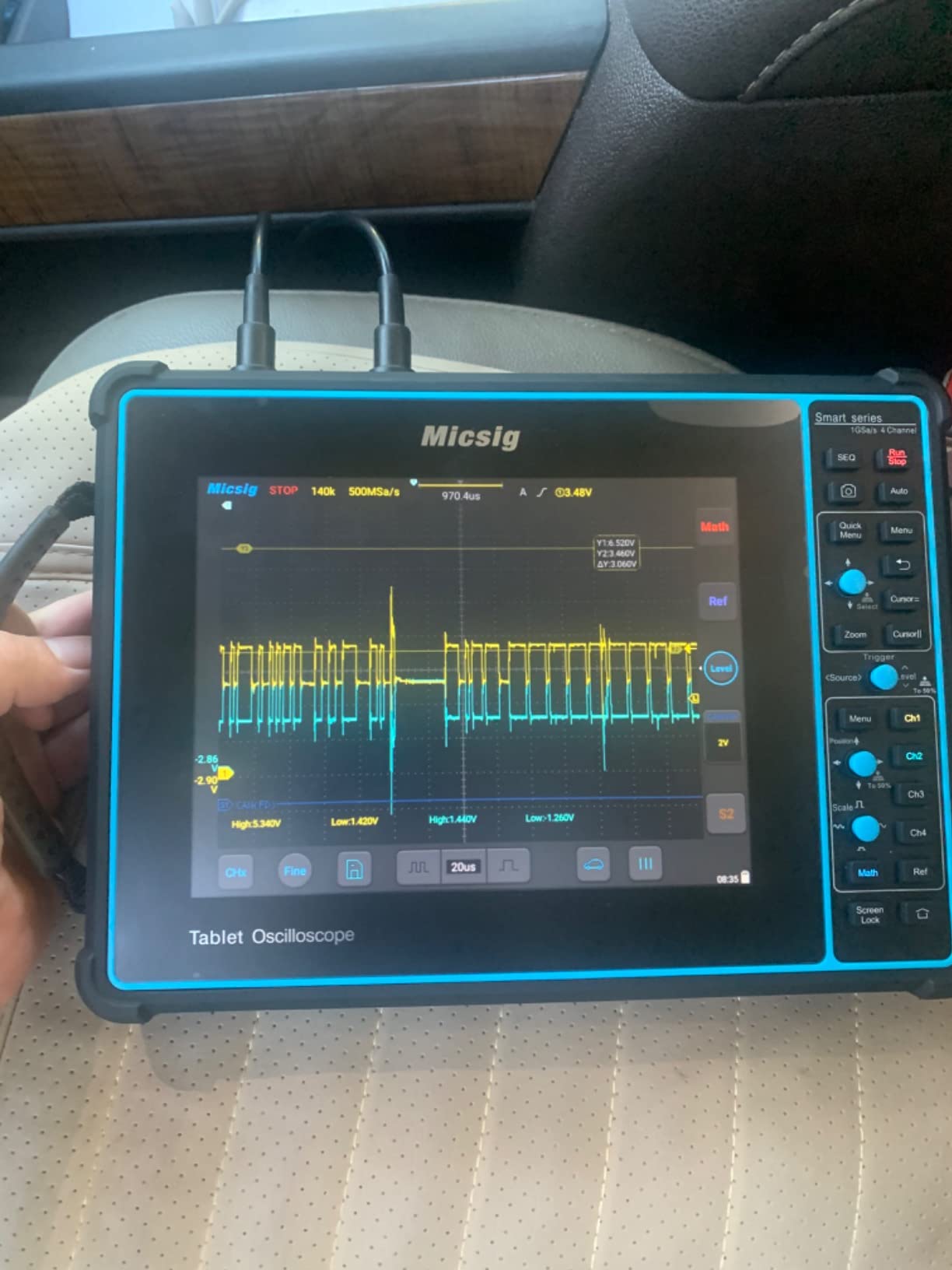 Micsig Oscilloscope SATO1004, Portable Handheld Automotive Oscilloscope customer photo 1