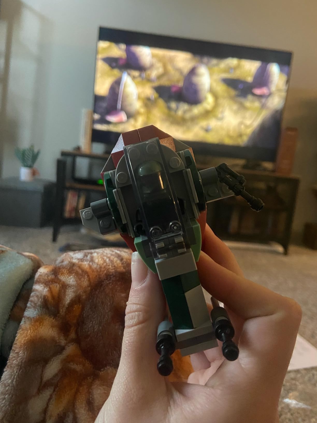 LEGO Star Wars Boba Fett's Starship Microfighter 75344, Building Toy Vehicle with Adjustable Wings and Flick Shooters, The Mandalorian Set for Kids customer photo 1