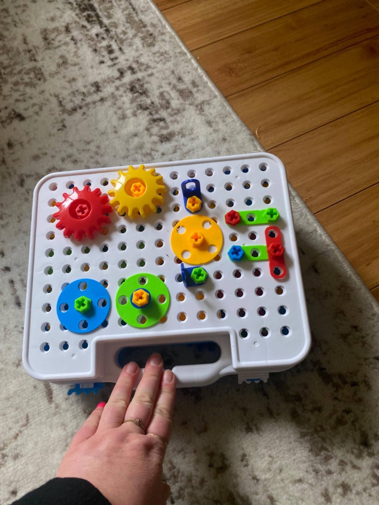 Gears toys for Kids Ages 4-8, STEM Educational Toys Gears Building Toy Set customer photo 2