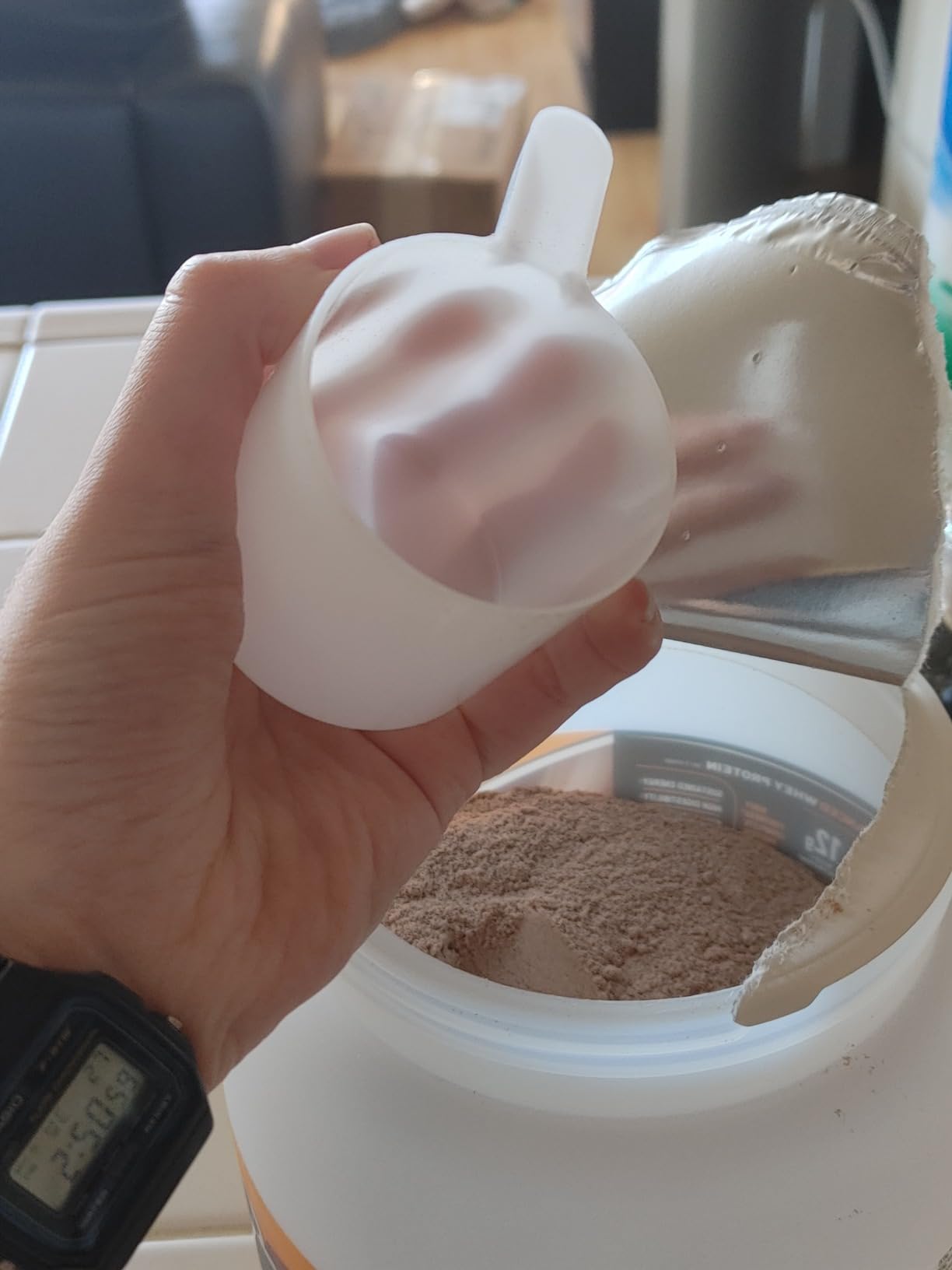 Body Fortress Super Advanced Whey Protein, Chocolate, 1.78 lbs customer photo 1