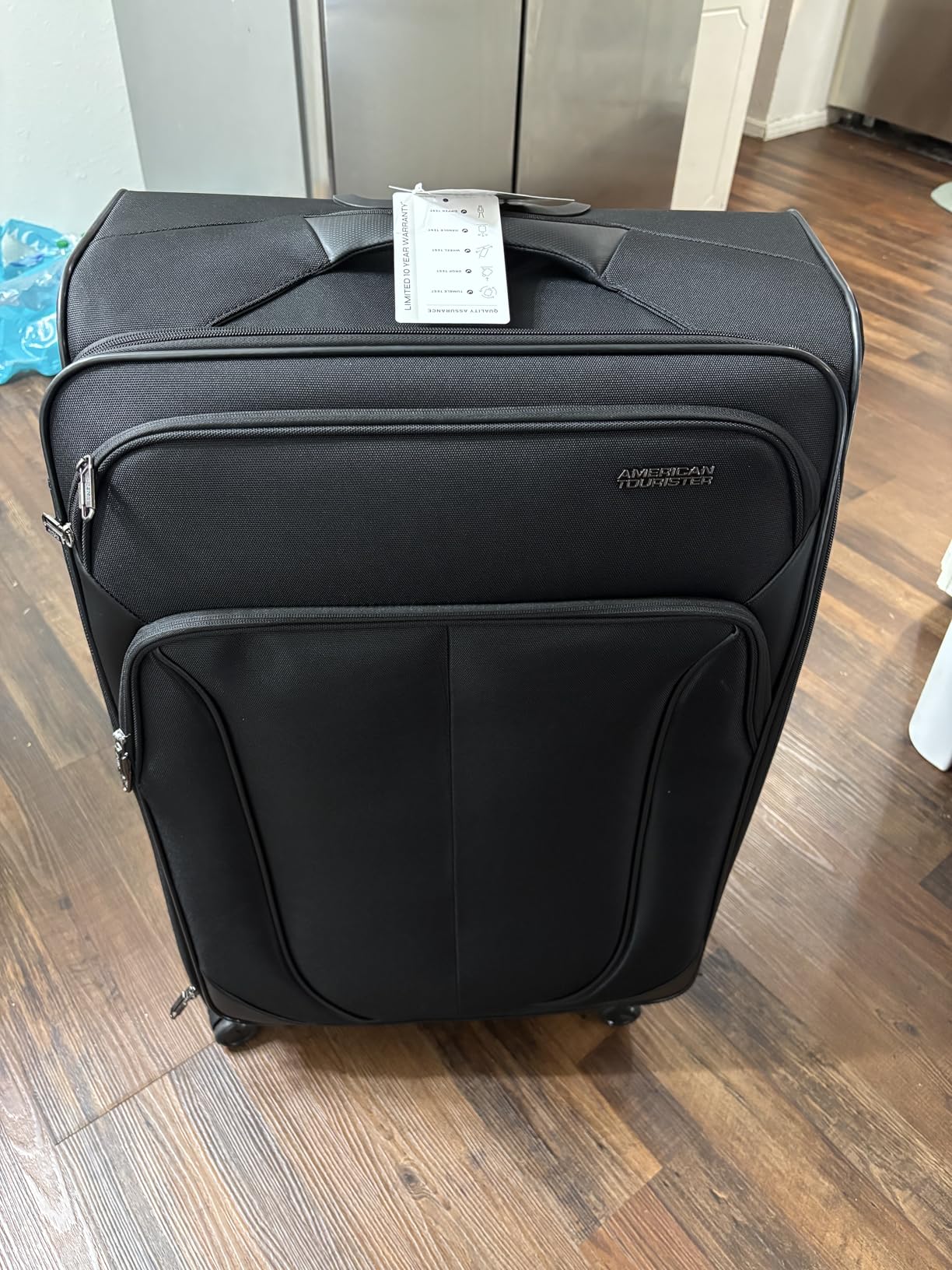 American Tourister 4 KIX 2.0 Expandable Softside Luggage with Spinner Wheels, 20 SPINNER, CLASSIC BLUE customer photo 2