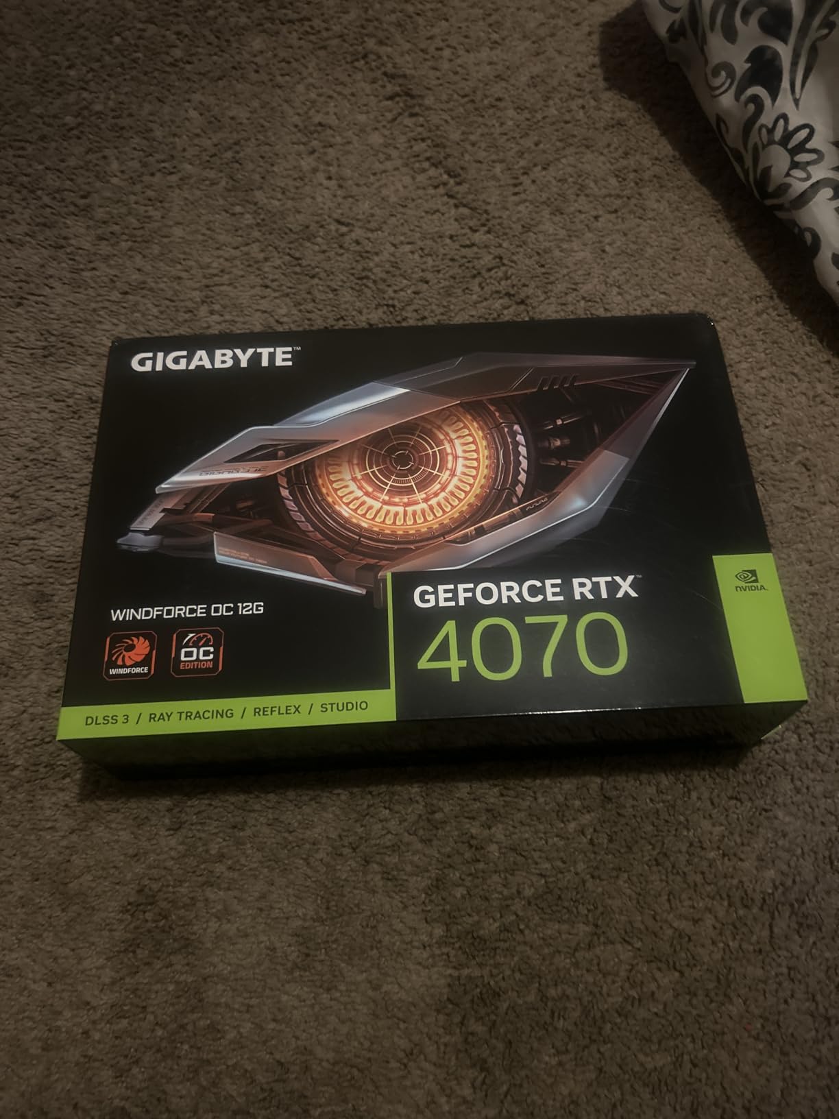 GIGABYTE GeForce RTX 4070 WINDFORCE OC 12G Graphics Card, 3X WINDFORCE Fans, 12GB 192-bit GDDR6X, GV-N4070WF3OC-12GD Video Card customer photo 1