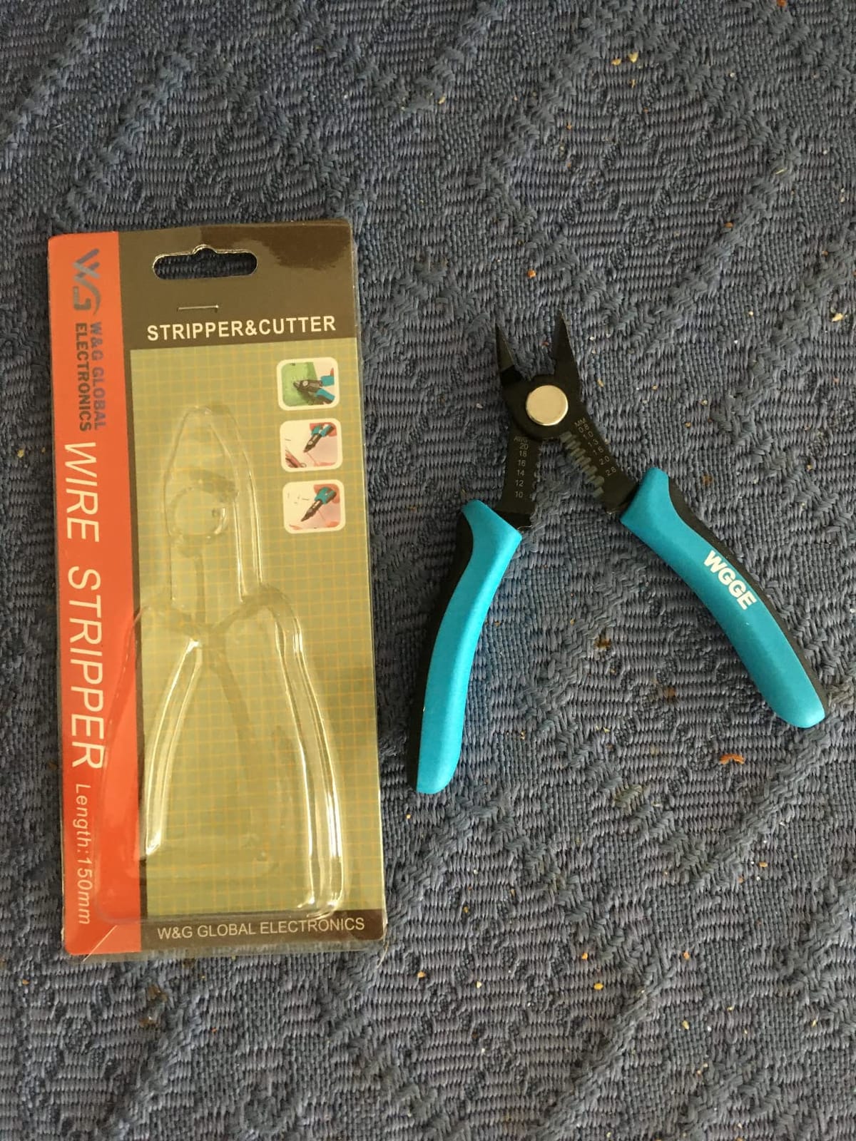 WGGE Precision Flush Wire Cutter and Stripper, 10-20 AWG, 6-Inch customer photo 1