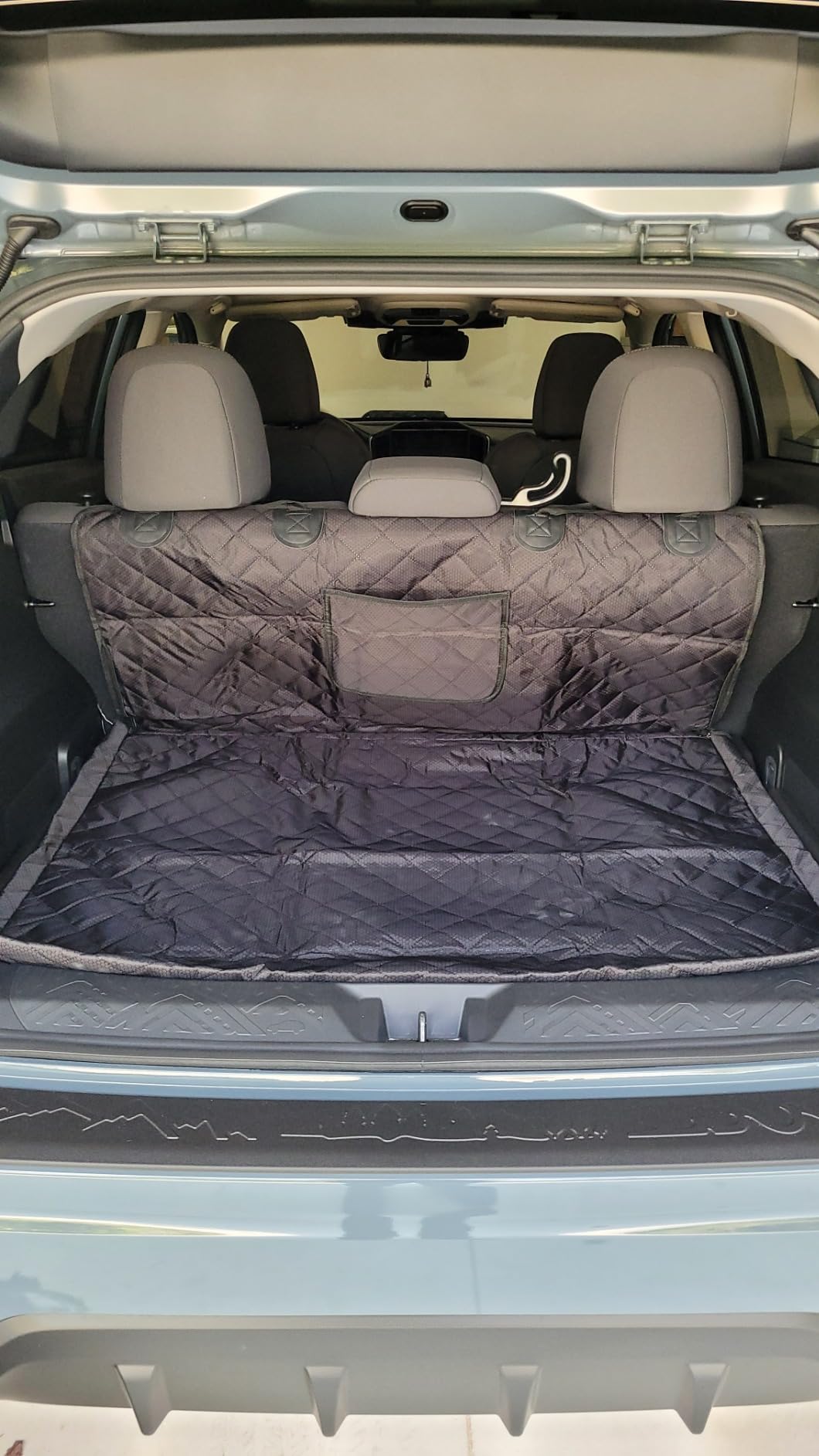 SUV Cargo Liner for Dog Car Seat Cover for Pet Dogs Waterproof Cargo Cover Dog Seat Mat for SUVs Sedans Vans with Bumper Flap Protector, Non-Slip, Black 70
