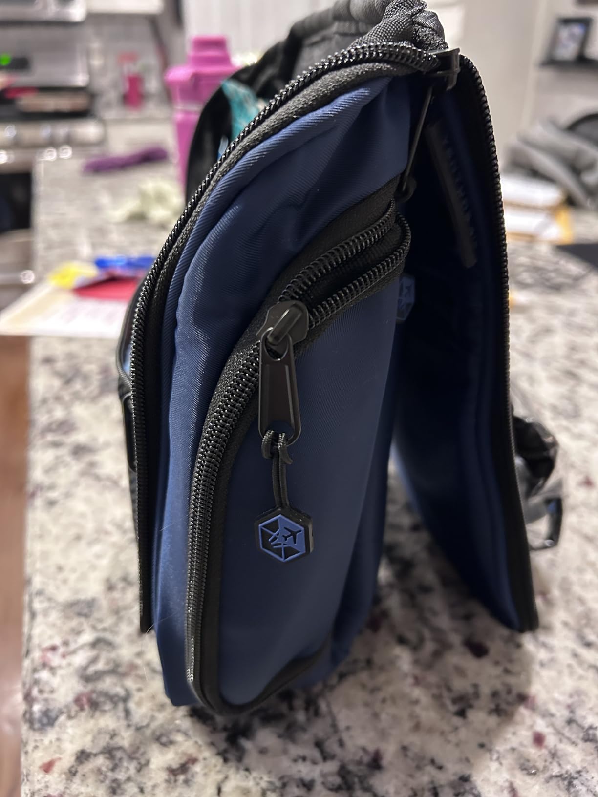 VENTURE 4TH Hanging Travel Toiletry Bag, 18 Compartments - Gray customer photo 2