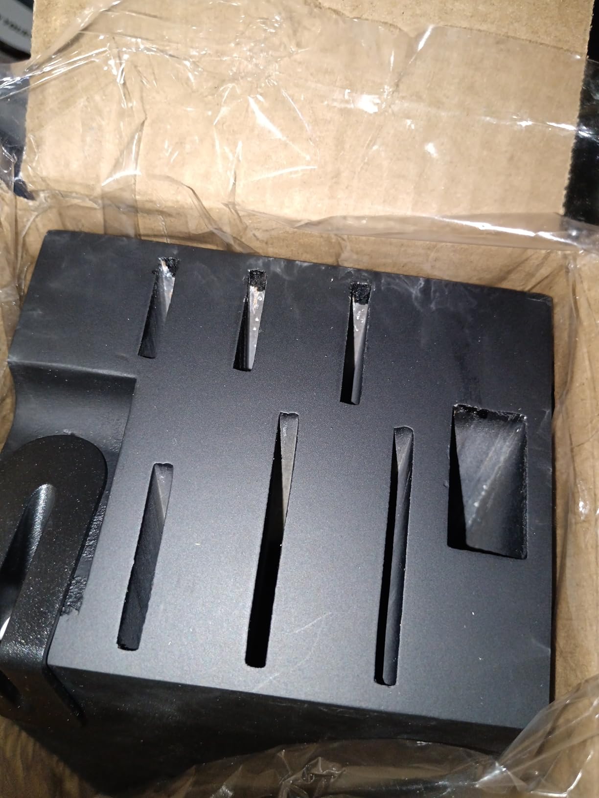 17-Piece Black German Steel Kitchen Knife Block Set customer photo 1
