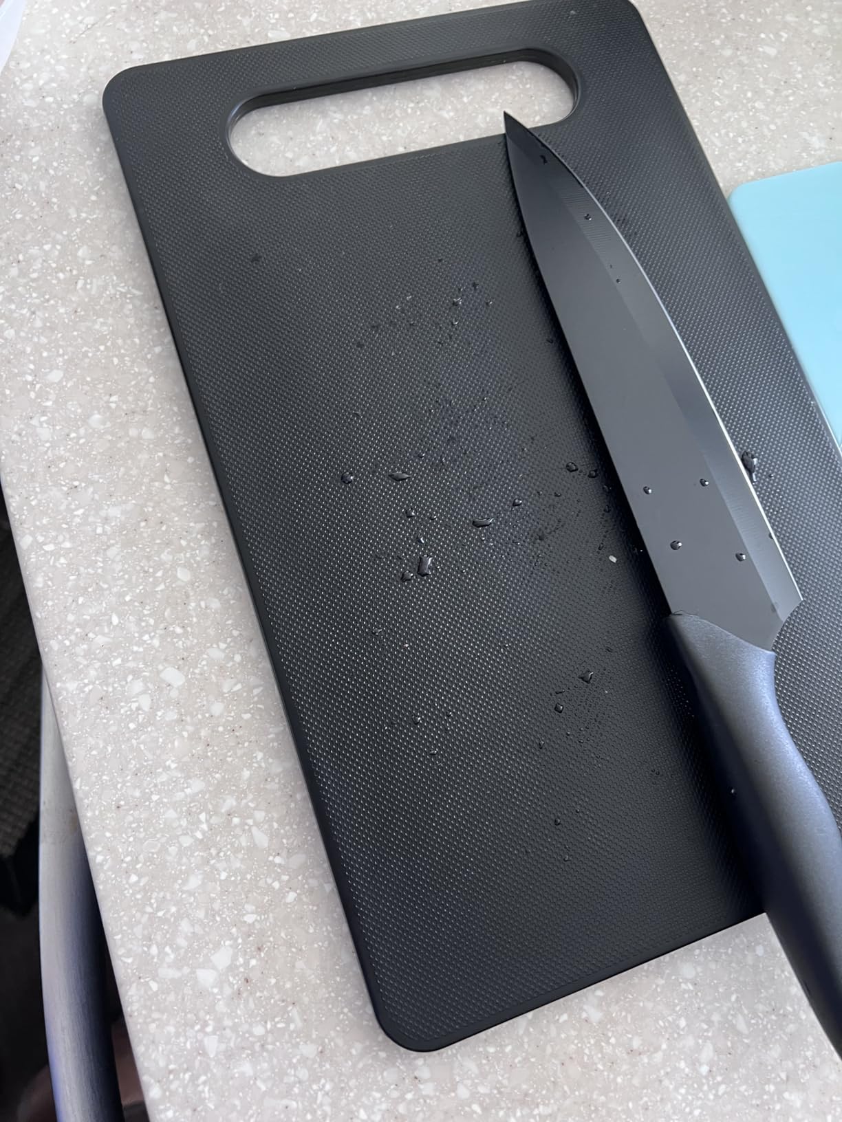 17-Piece Black German Steel Kitchen Knife Block Set customer photo 2