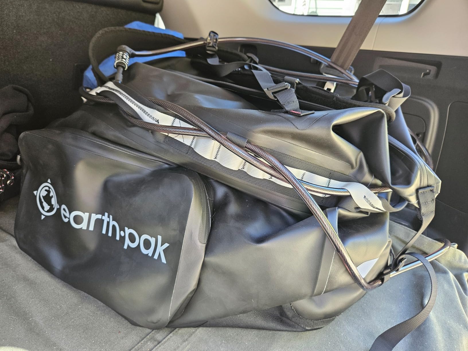 Earth Pak Waterproof Duffel Bag - Large Dry Bag, 1680D TPU, Heavy Duty, Camping & Marine Dry Bag, 8x8 Popout Pocket customer photo 1