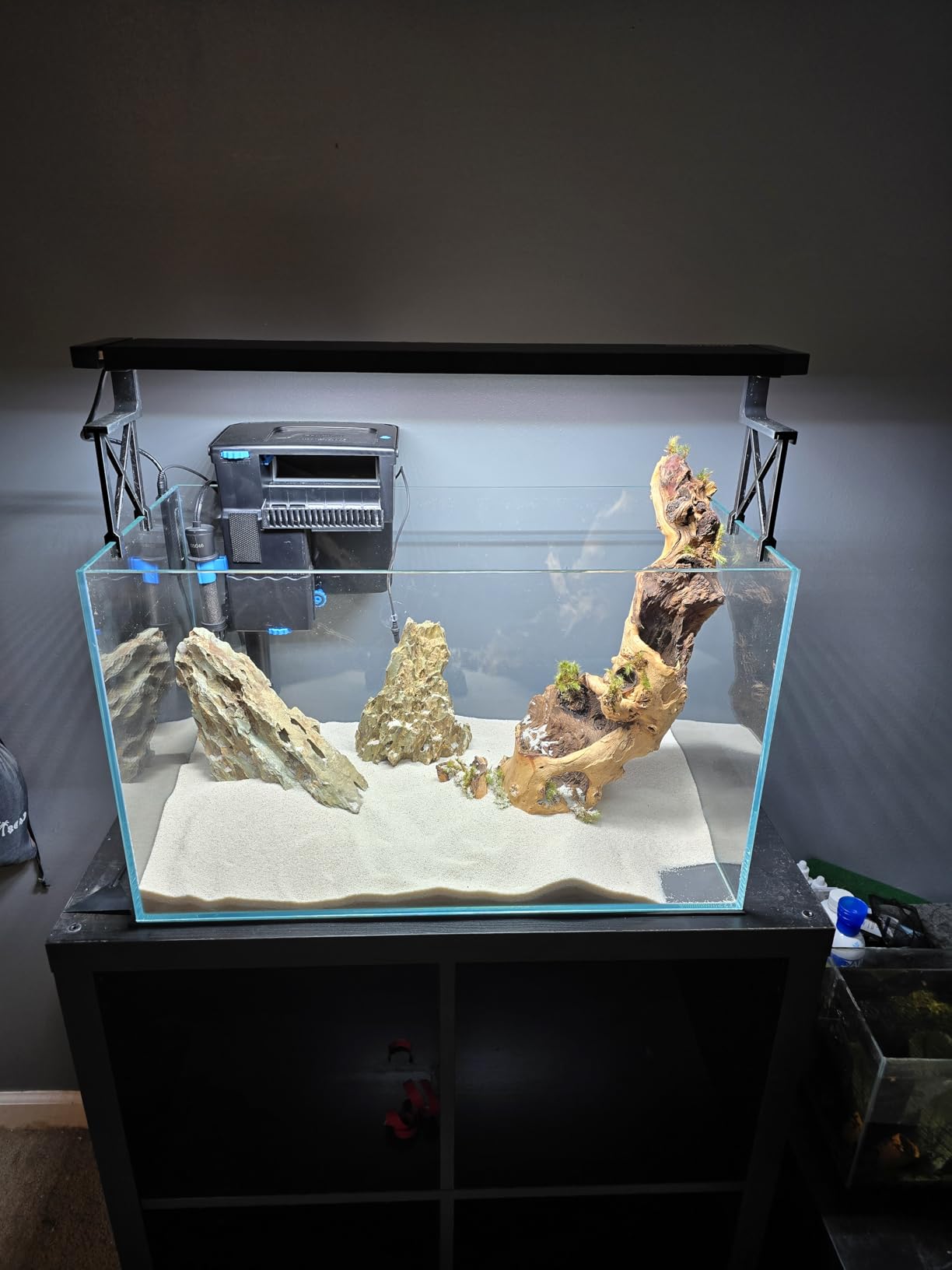 Ultra Clear Rimless Low Iron Glass Aquarium Tank (W23.62×D11.81×H14.17 inch(60x30x36cm)) 6mm Thickness Include Black Leveling Mat customer photo 1