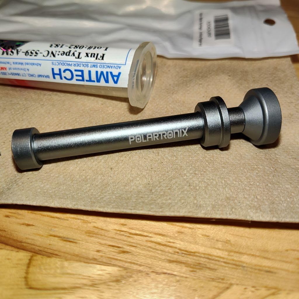 Metal Syringe Plunger Dispenser - Solder Flux - Solder Paste - Mechanic Manual Plunger - Meta online Aluminum Alloy Plunger tool customer photo 1