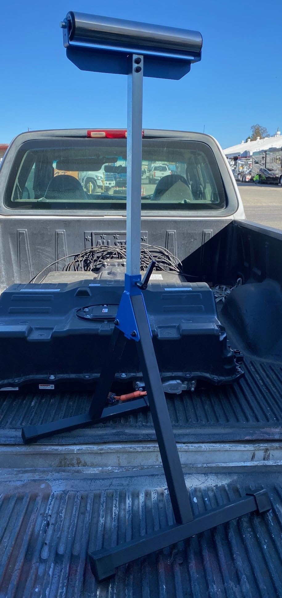 Folding Roller Stand, Height Adjustable, Heavy Duty, Twin Pack 600 LB Load Capacity, Outfeed Woodworking, Folds Flat for Easy Storage, KF3015 customer photo 1