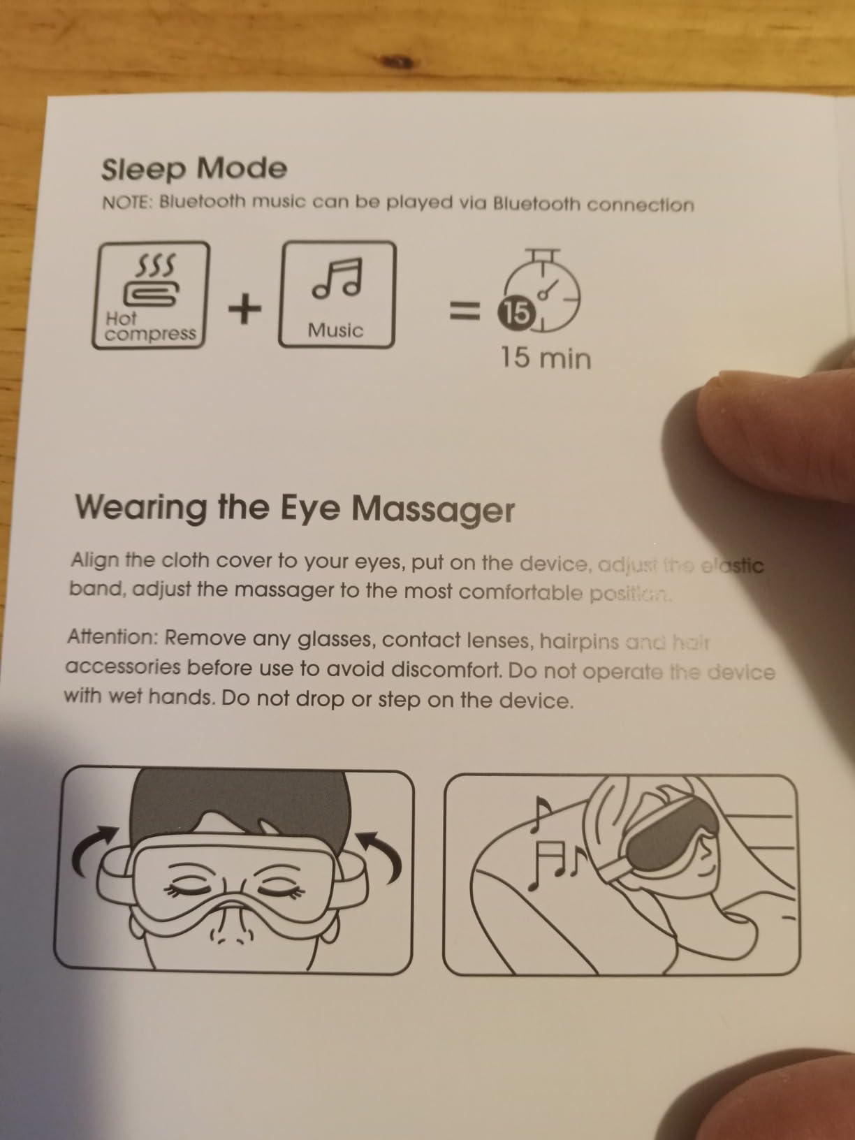 Eye Massager with Heat & Bluetooth Music, Birthday Gifts for Women, Reduce Eye Strain, Headache Relief and Improve Sleep, Eye Care Device for Migraine, Gifts for mom/Sister/Wife customer photo 2