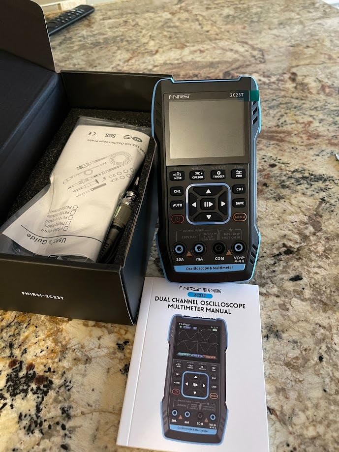 FNIRSI 2C23T Plus 3-in-1 10MHz Oscilloscope Multimeter DDS Signal Generator customer photo 2