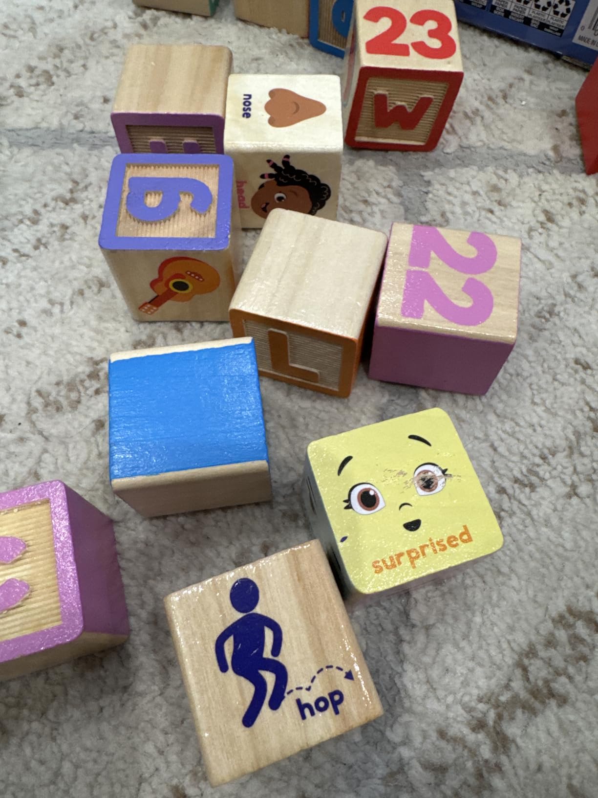 Melissa & Doug Ms. Rachel Letter, Number, and Game Wooden Learning Blocks with Activity Cards for Girls and Boys Toddlers Ages 18 Months+ - FSC Certified customer photo 1