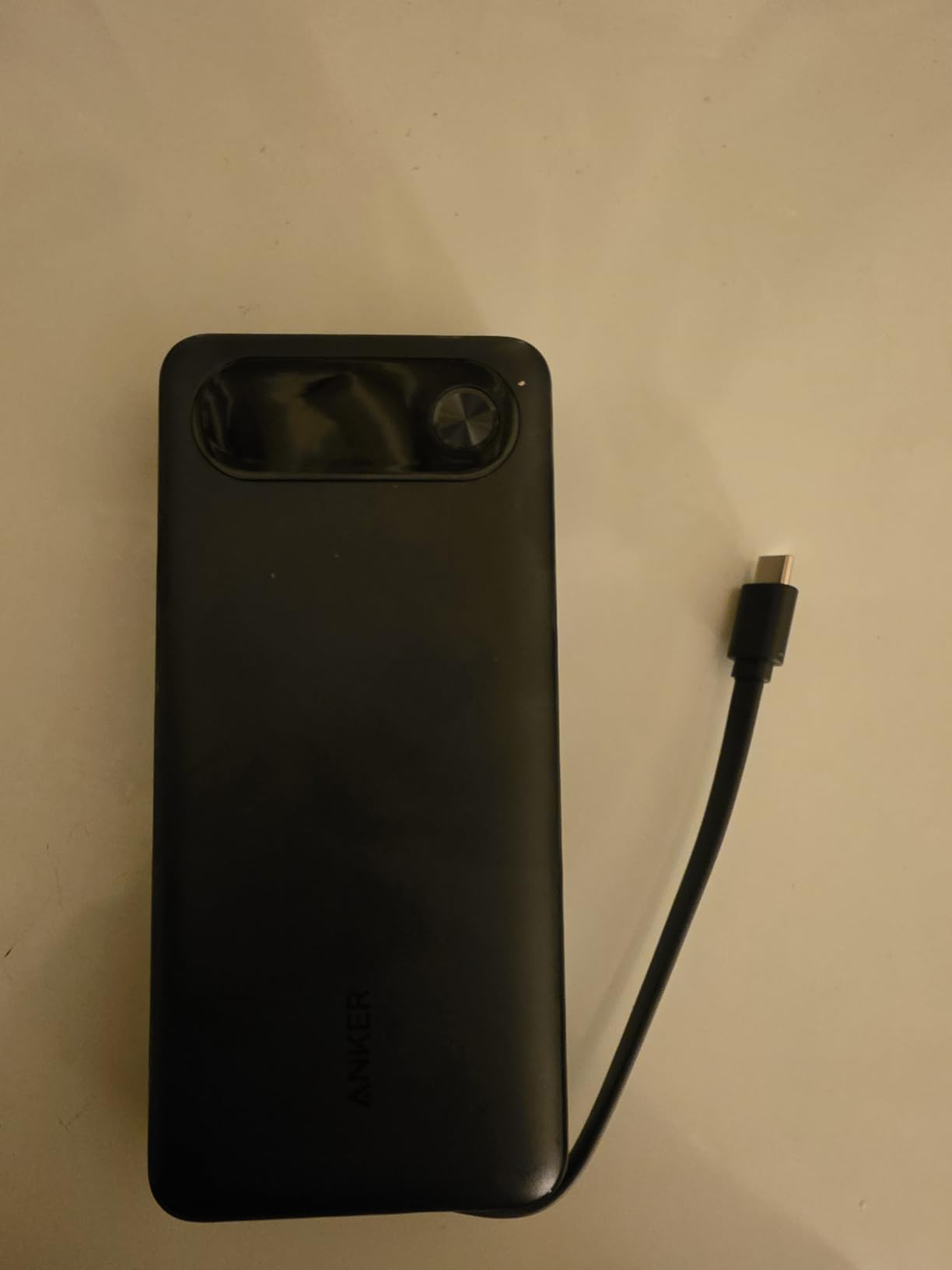 Anker Power Bank, 20,000mAh Travel Essential, Built-in USB-C Cable(Black) customer photo 2