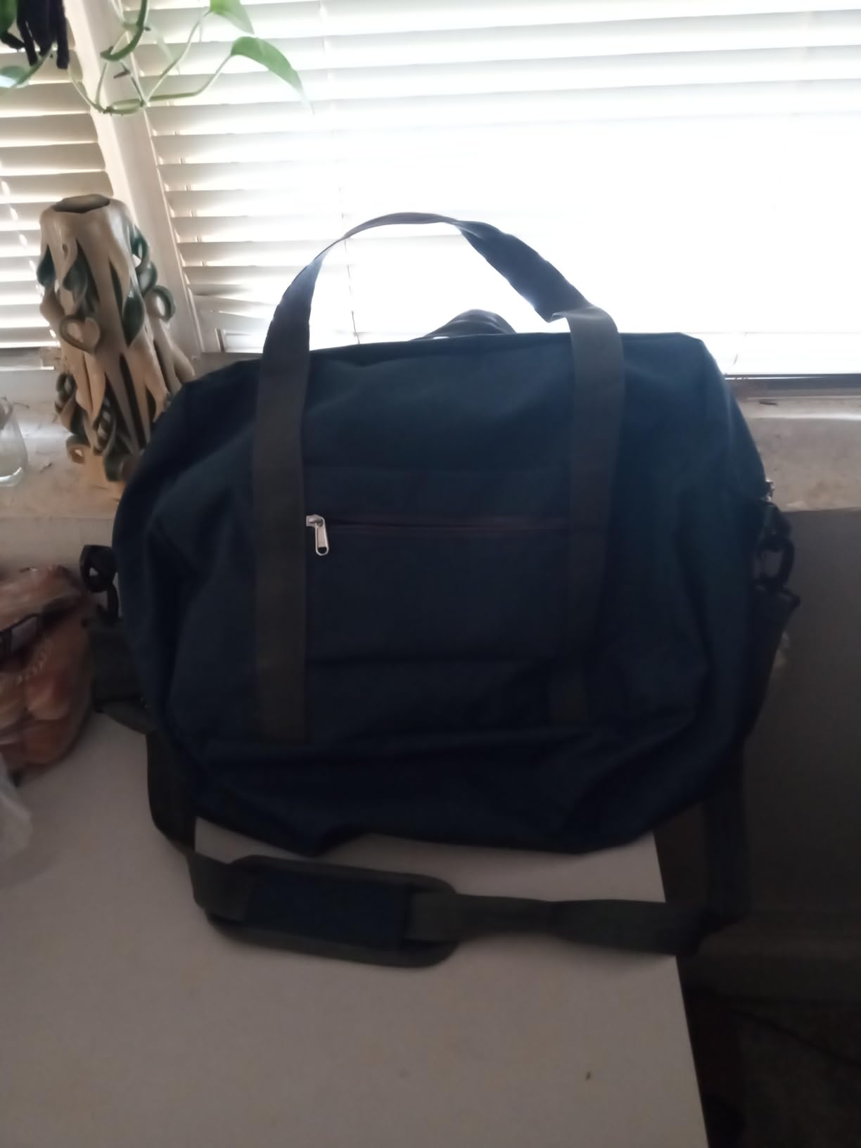 For Spirit Airlines Personal Item Bag 18x14x8 in Underseat Carry-on Luggage foldable Travel Duffle Bag for Airplanes (30L, Navy) customer photo 2