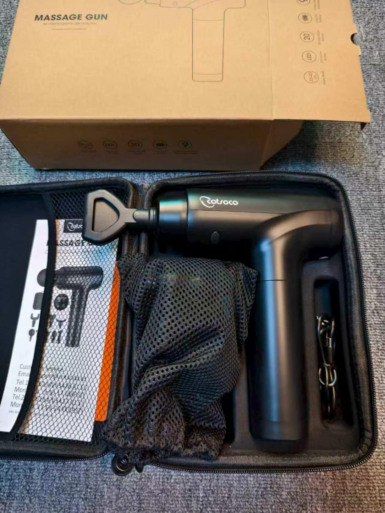 cotsoco Massage Gun Deep Tissue, Muscle Massager, Gifts for Men Women customer photo 1