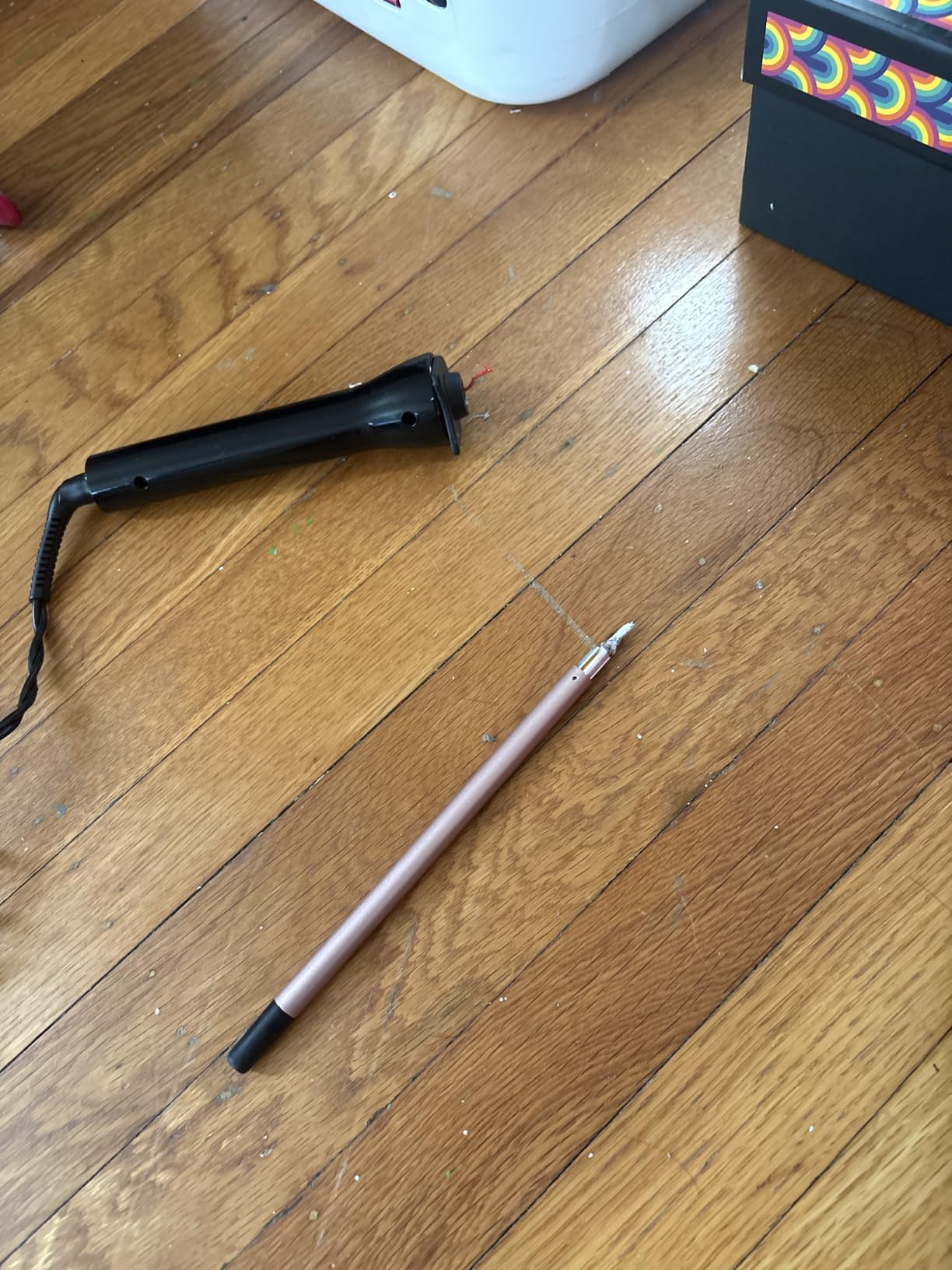 Hahahope 3/8 Inch Curling Iron Wand, Small Ceramic Curler Barrel Tiny Black customer photo 2