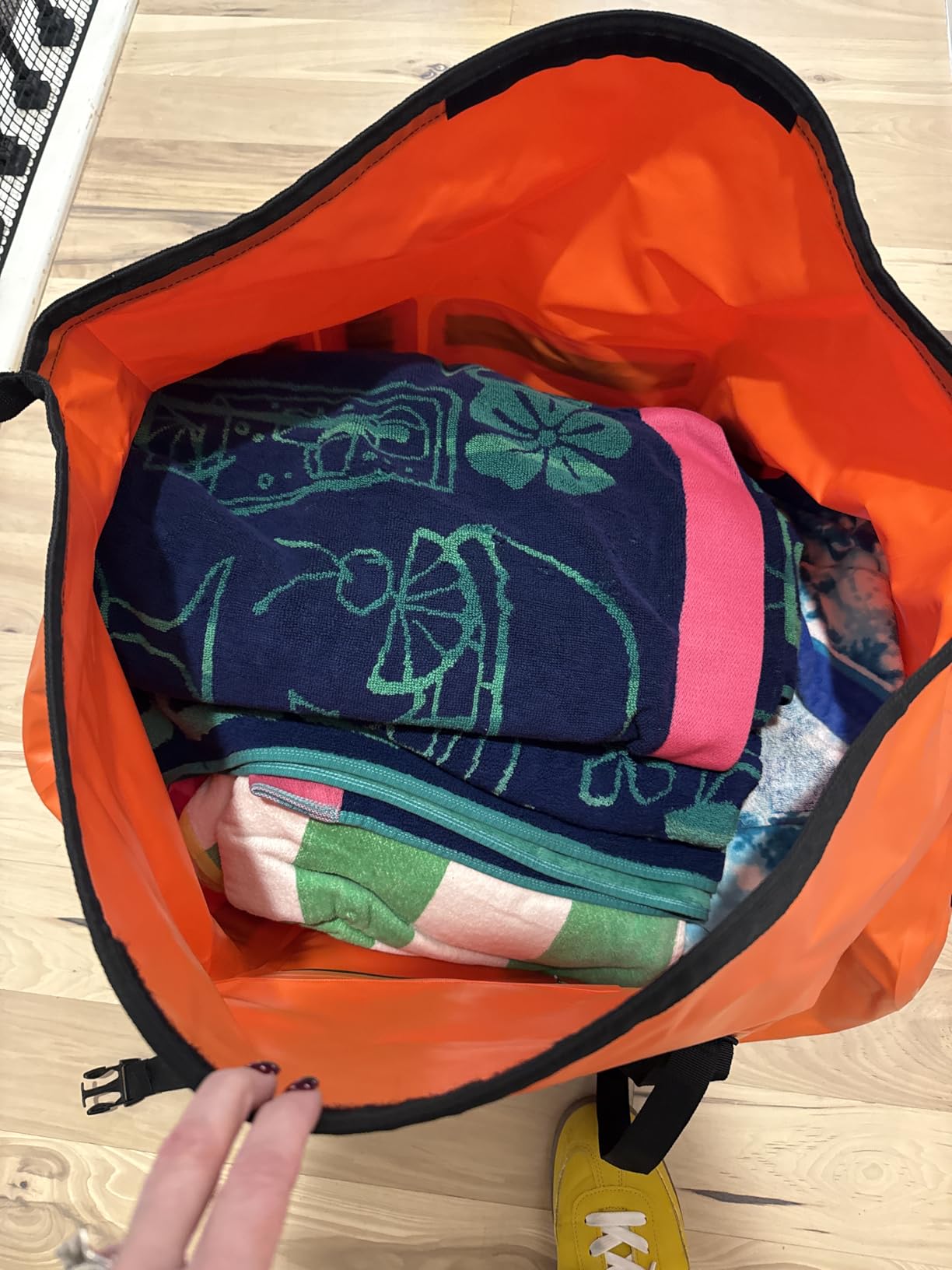 80L Dry Bag Large Waterproof Bag Roll-Top Heavy Duty Fishing Duffel Bag with Durable Straps & Handles for Kayaking Paddle boarding Boating Rafting Fishing Canoeing Camping customer photo 2