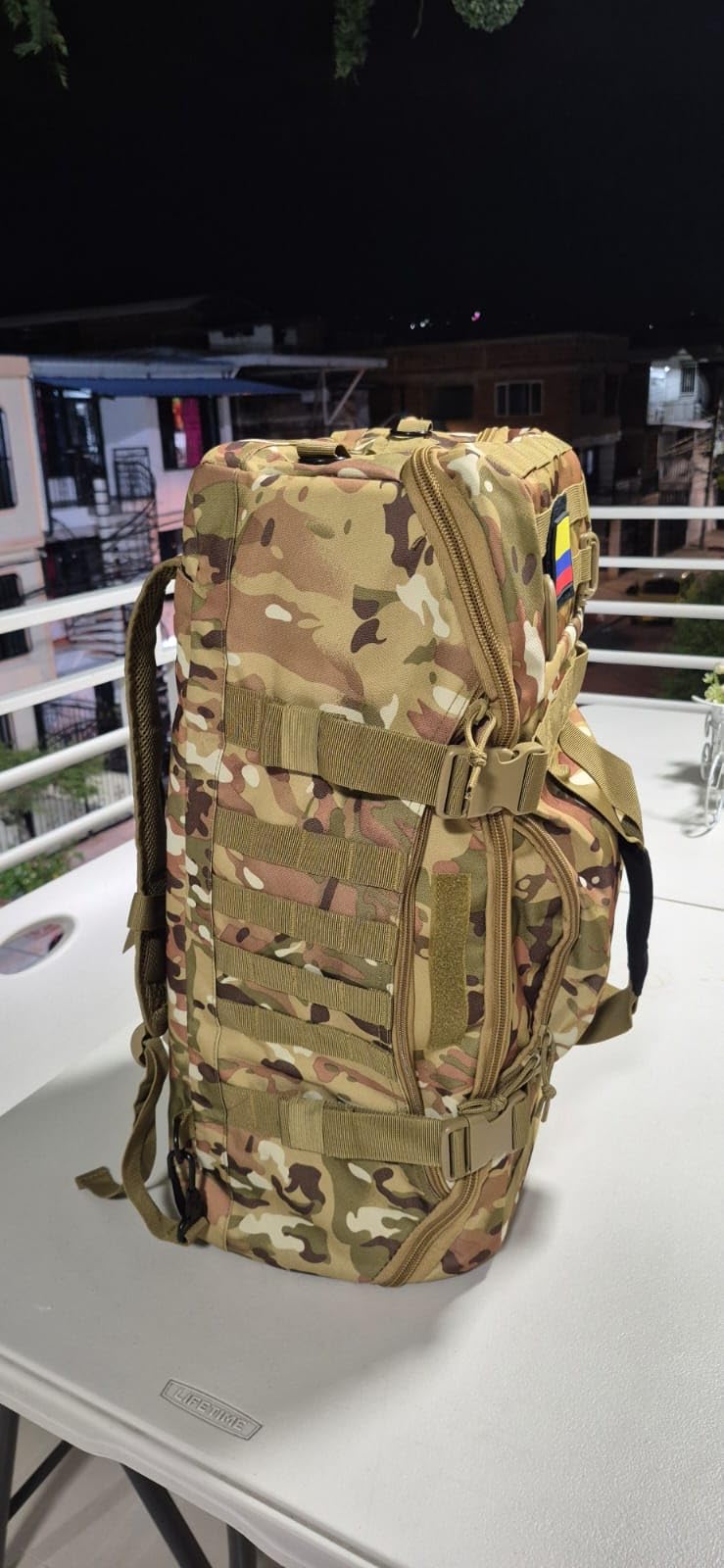 Hannibal Tactical 65L Large Duffle Bag, 3-in-1 Tactical Backpack MOLLE Pack for Sports, Gym, Outdoor, Black customer photo 2