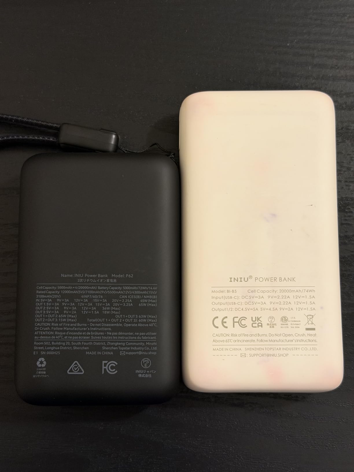 INIU Laptop Power Bank, Smallest 20000mAh 65W Fast Charging Battery Pack customer photo 1