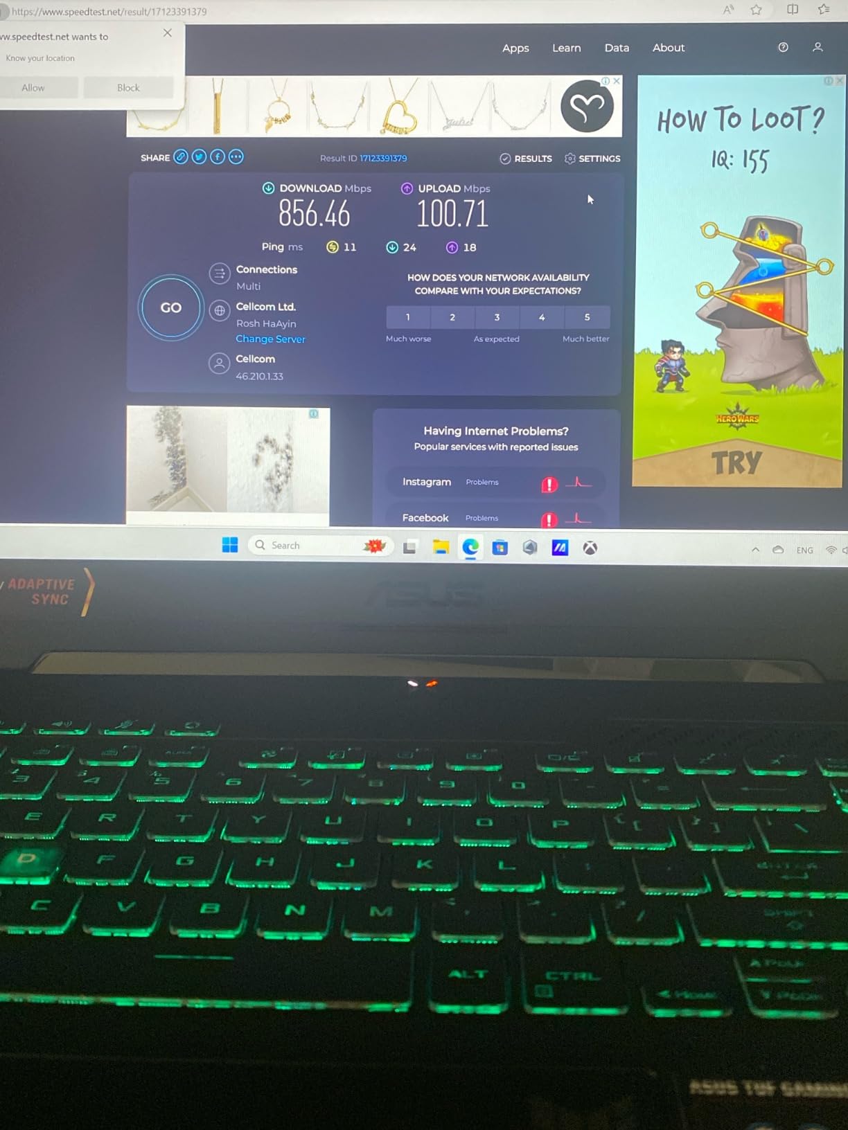ASUS TUF Gaming A15 Gaming Laptop, 15.6” FHD 144Hz, 100% sRGB Display, GeForce RTX 4050, AMD Ryzen 7 7435HS, 16GB DDR5, 512GB PCIe SSD, Wi-Fi 6, Windows 11, FA507NUR-AS73 customer photo 1