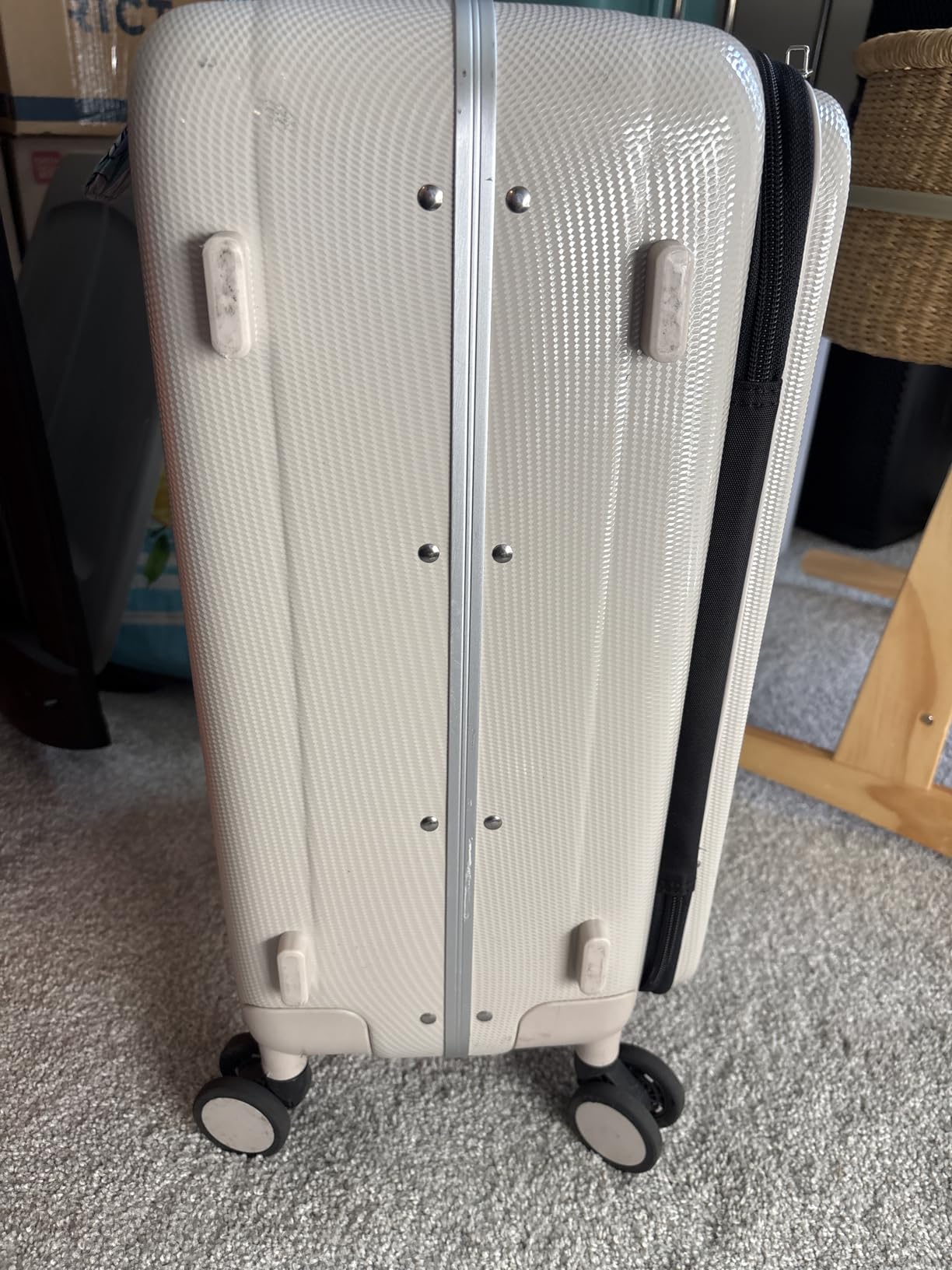 Hanke 26 Inch Large Checked Luggage, Top Opening Aluminum Frame Suitcase customer photo 1