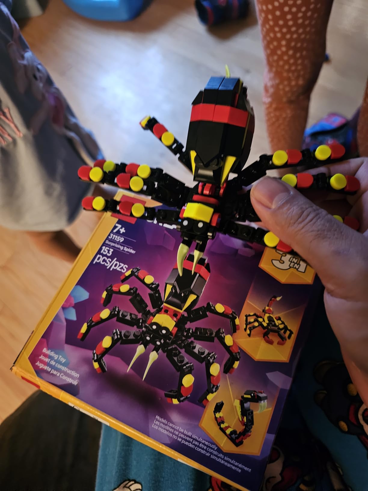 LEGO Creator 3 in 1 Wild Animals Surprising Spider Toy - Building Toy with 3 Build Options, Spider, Scorpion, or Snake - Animal Figures for Kids, Boys & Girls, Ages 7+ - Gift Idea for Birthday - 31159 customer photo 2