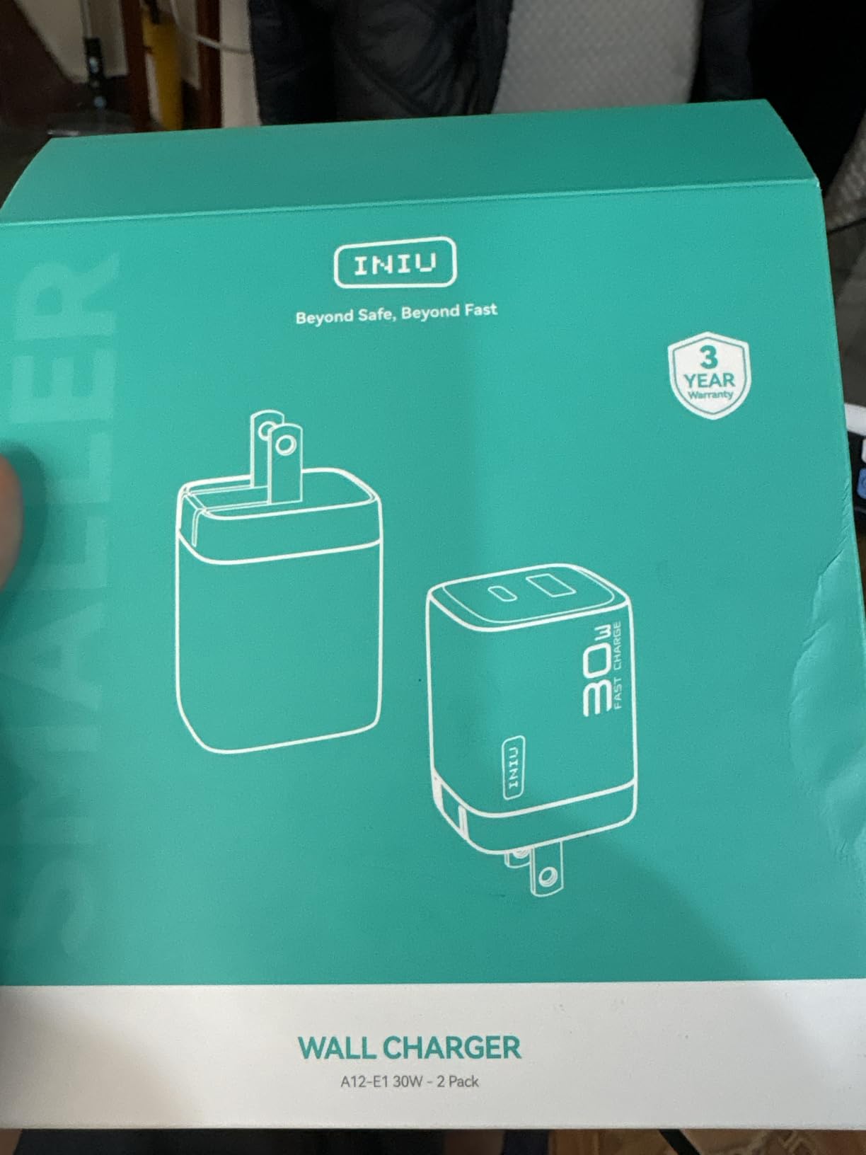 INIU USB C Charger, 30W Type C Fast Charging, 2-Port Adapter Charger Block customer photo 2