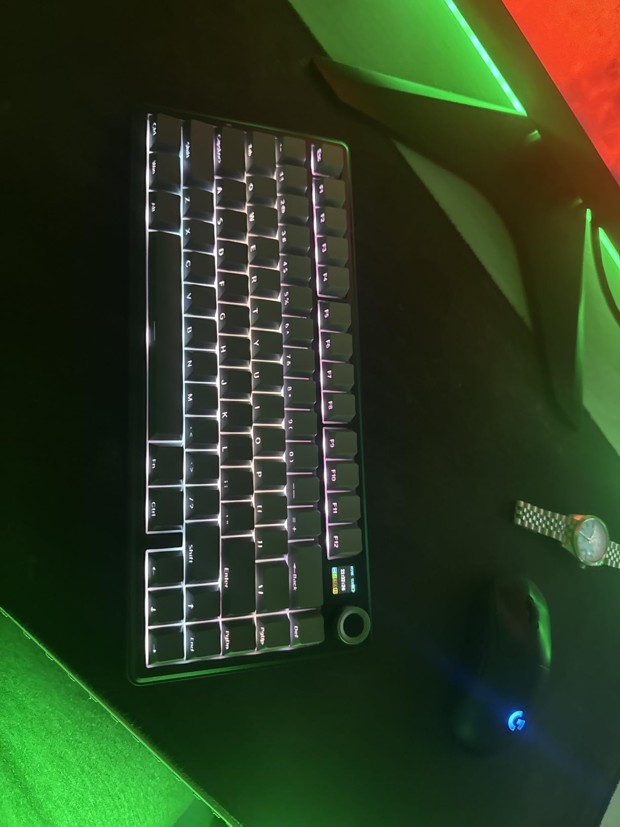 EPOMAKER X Aula F75 MAX Wireless Mechanical Keyboard with TFT Screen and Knob, Gasket Gaming Keyboard in 75% Layout, Hot Swappable, RGB Backlight, for PC/Mac/Linux (Black Gradient) customer photo 2