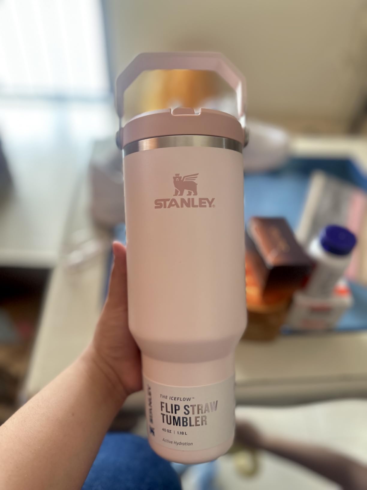 STANLEY IceFlow 2.0 Flip Straw Tumbler, 30 oz, Rose Quartz customer photo 1