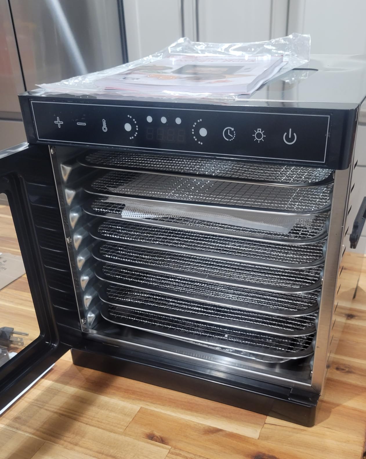 Rosewill Compact Food Dehydrator, 5 Stackable Trays with Adjustable 48H Timer and Temperature Control - 400W Electric Food Dryer for Jerky, Fruits, Herbs, Veggies, Meat & Dog Treats customer photo 1