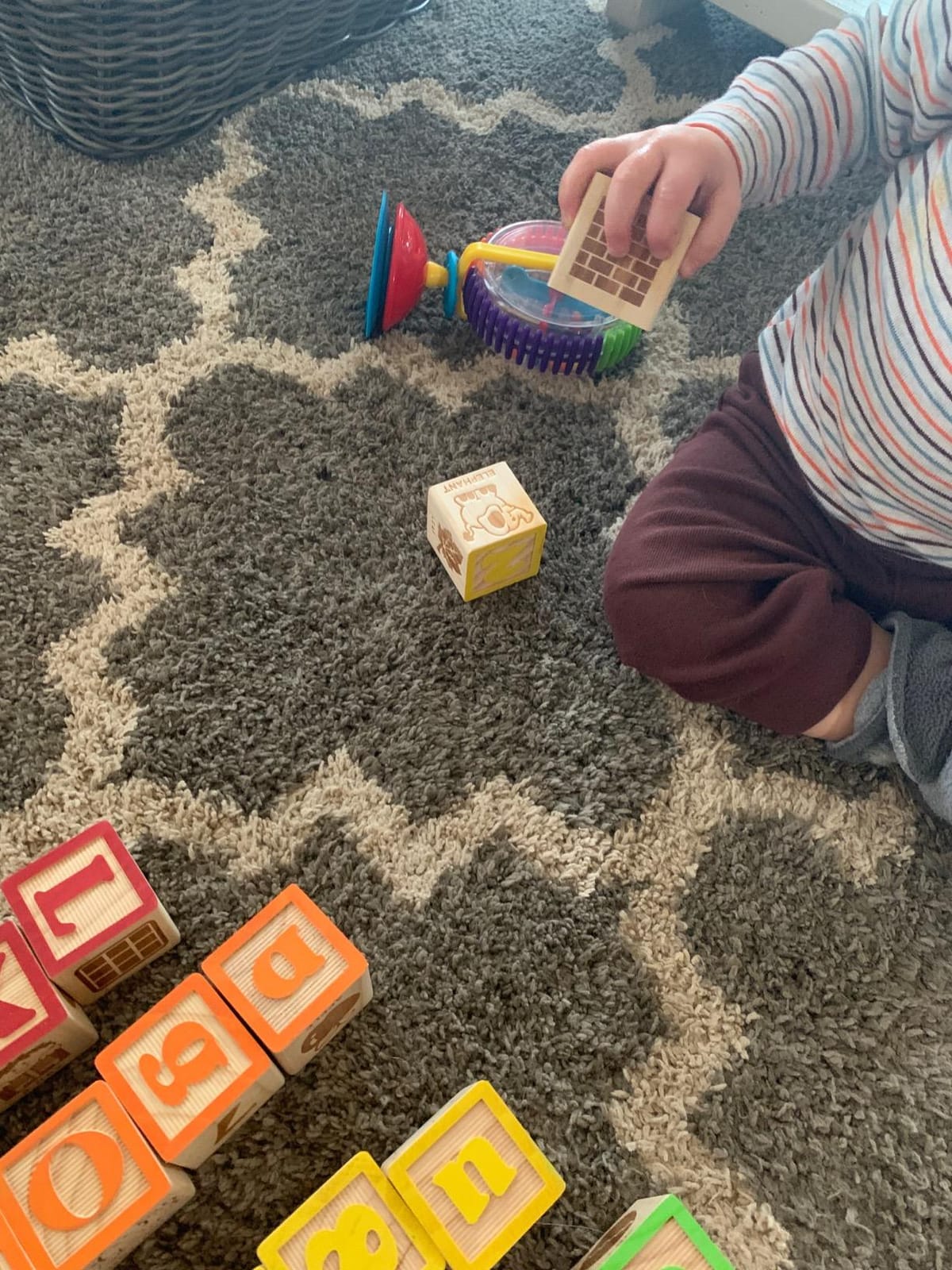 SainSmart Jr. Wooden Alphabet Blocks 1.73 Inch, 30Pcs Building Blocks Including Letters, Numbers and Animals, Montessori Wooden Blocks for Preschool Toddlers customer photo 2