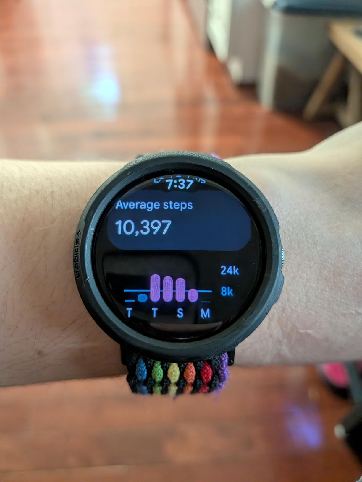 Google Pixel Watch 4 (45mm) - Smartwatch - Moonstone Active Band - Wi-Fi customer photo 1