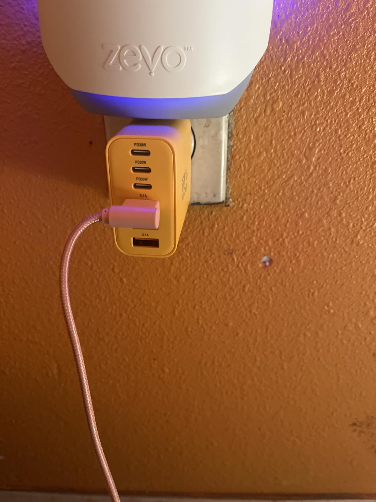 USB C Charger Block,65W 6-Port Multi Device Fast Charger PD QC Wall Adapter customer photo 2